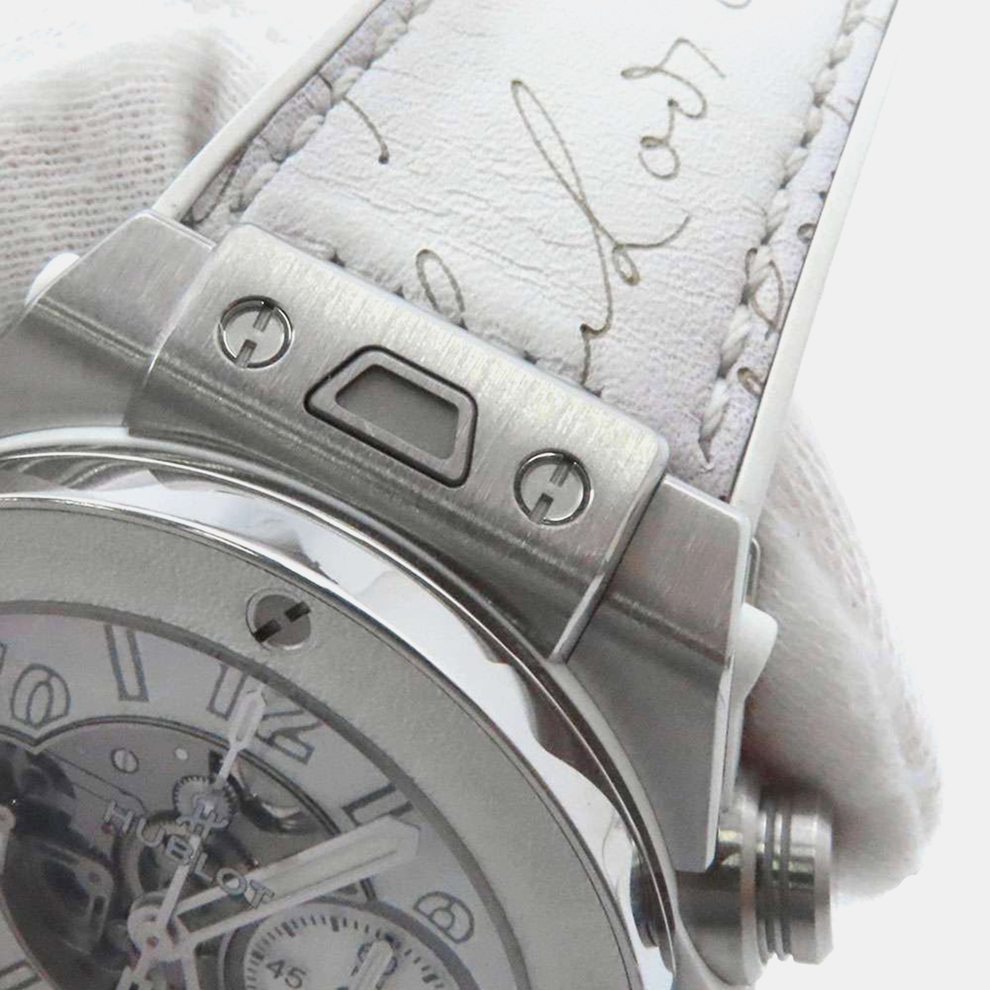 Hublot White Titanium Big Bang Unico 421.NE.0500.VR.JBER22 Automatic Men's Wristwatch 44 Mm