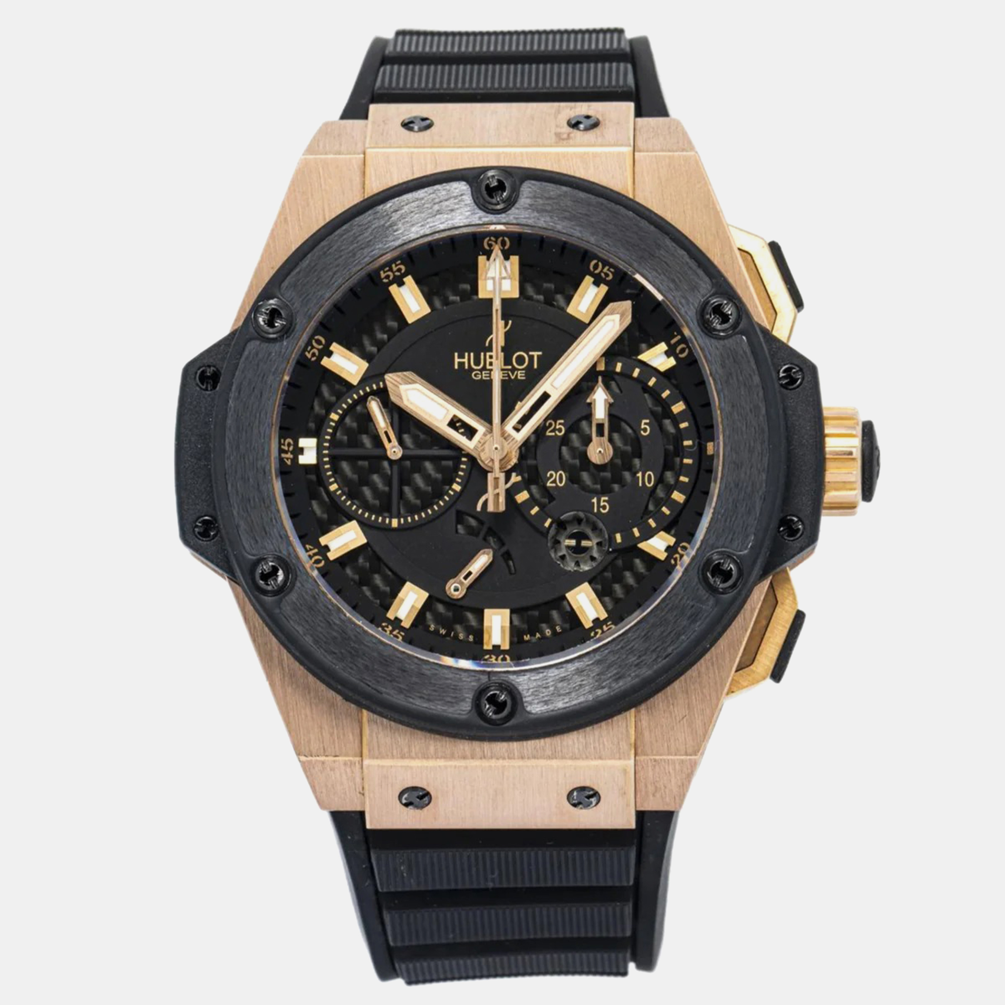 Hublot King Power 709.OM.1780.RX Automatic Black 18k Rose Gold Men's Wristwatch
Hublot King Power 709.OM.1780.RX Automatic Black 18k Rose Gold Men's Wristwatch