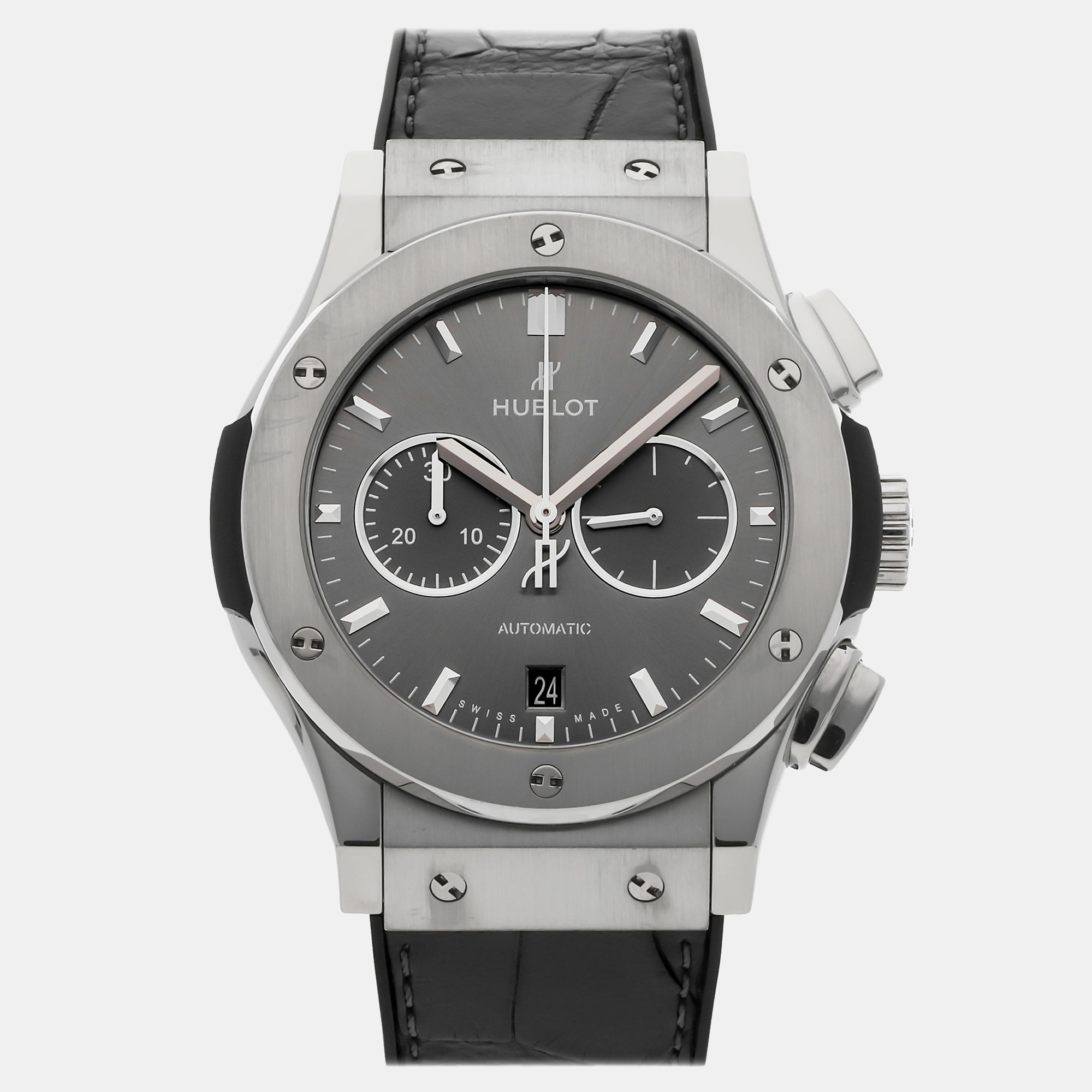 Pre-Owned Hublot Classic Fusion Chronograph 541.NX.7070.LR Automatic 42 mm, Grey
Pre-Owned Hublot Classic Fusion Chronograph 541.NX.7070.LR Automatic 42 mm, Grey