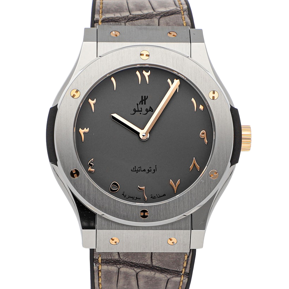 Hublot Grey Titanium Classic Fusion Seddiqi Limited Edition 511.NX.5710.LR. SDQ12 Men's Wristwatch 42.5 MM