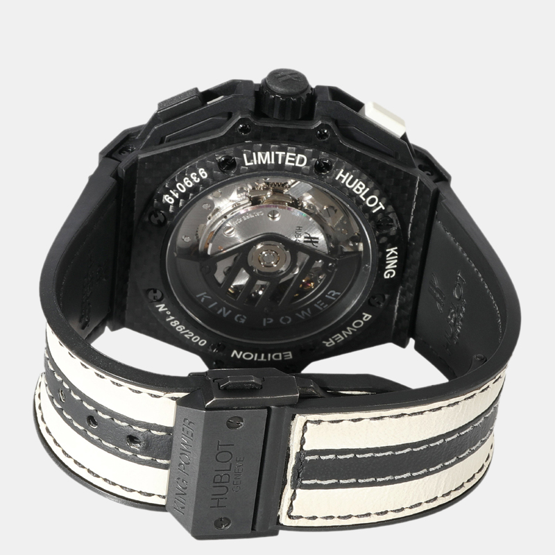 Hublot Black Carbon Fiber King Power 716.QX.1121.VR.JUV13 Automatic Men's Wristwatch 48 Mm