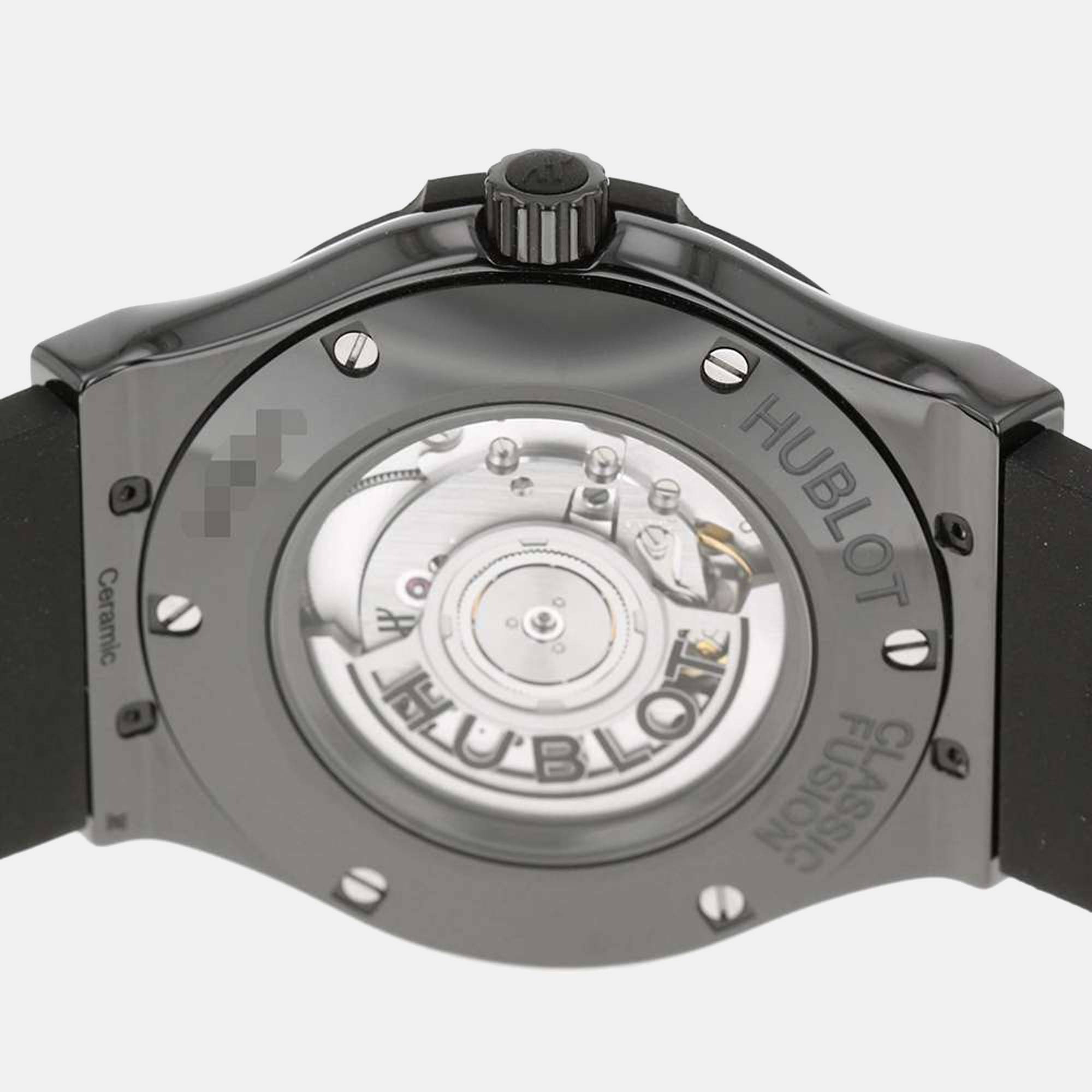 Hublot Black Ceramic Classic Fusion 511.CM.1171.RX Automatic Men's Wristwatch 45 Mm
