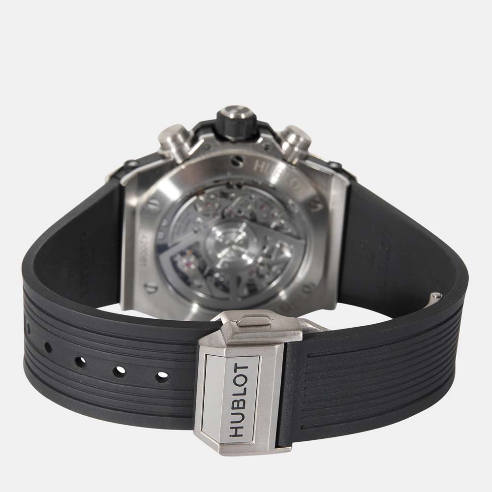 Hublot Black Titanium Big Bang 441.NX.1170.RX Men's Wristwatch 42 Mm