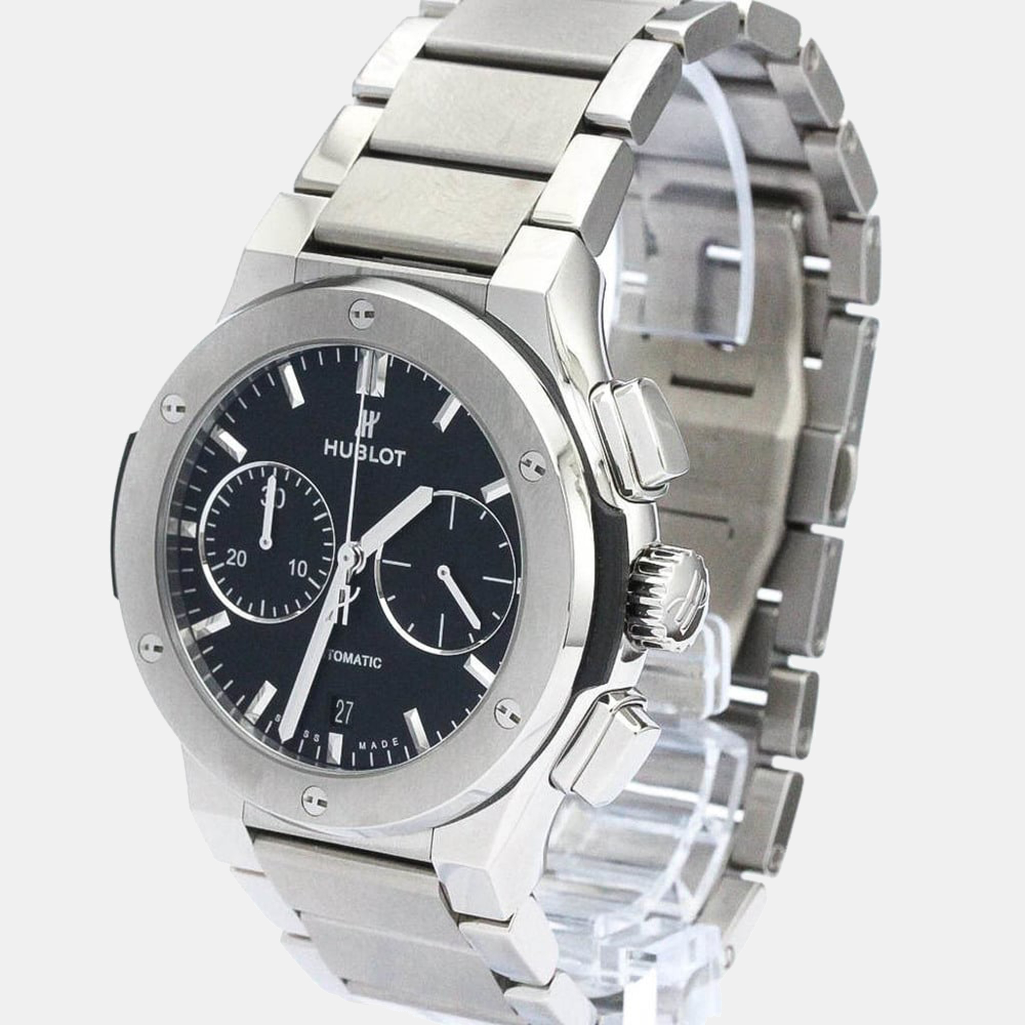 Hublot Black Titanium Classic Fusion  520.NX.1170.NX Automatic Men's Wristwatch 45 Mm