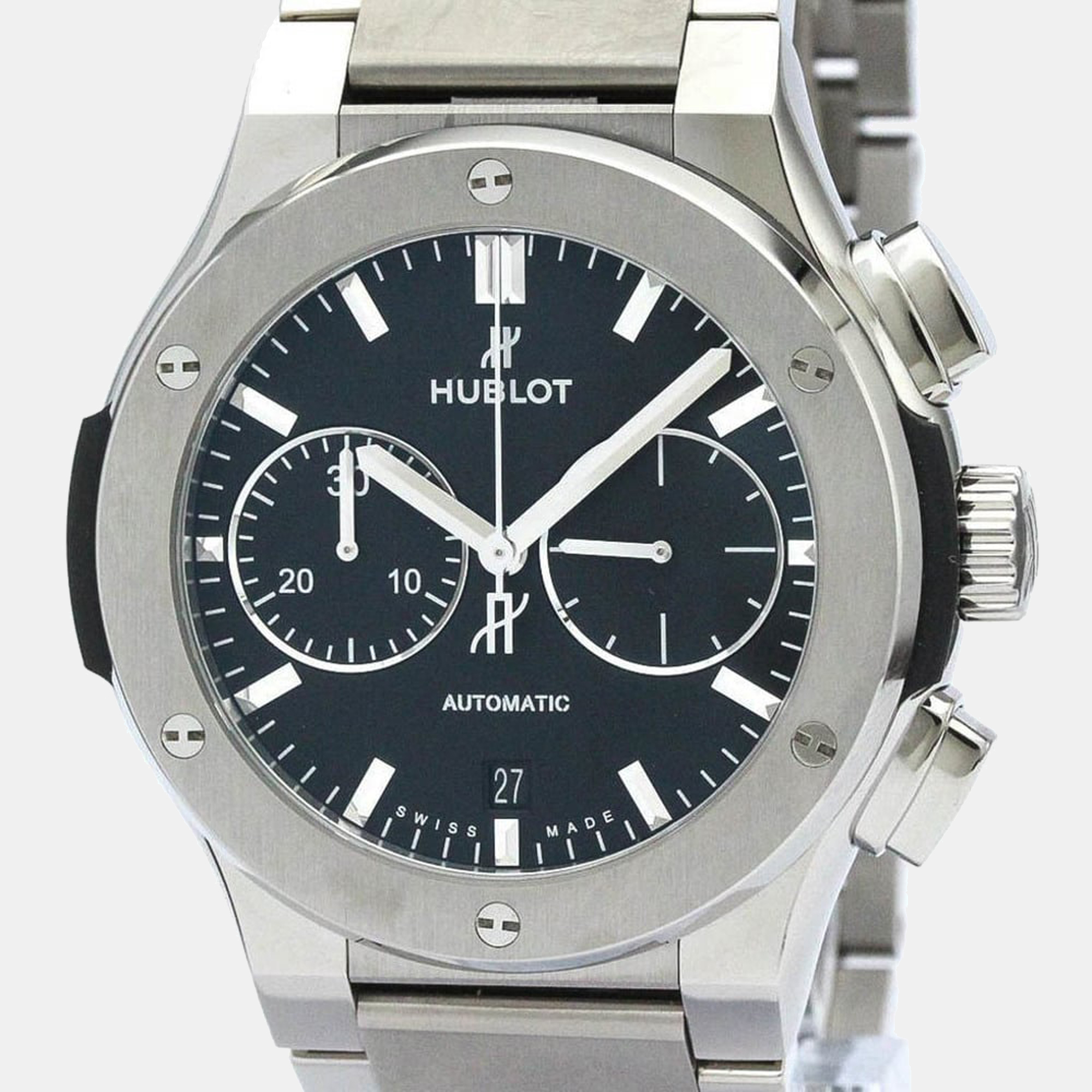 Hublot Black Titanium Classic Fusion  520.NX.1170.NX Automatic Men's Wristwatch 45 Mm