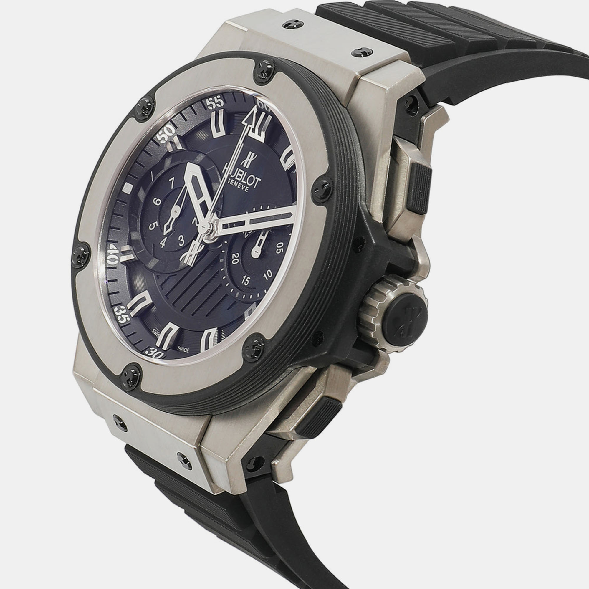 Hublot Blue Titanium King Power Foudroyante 715.ZX.1127.RX Automatic Men's Wristwatch 48 Mm