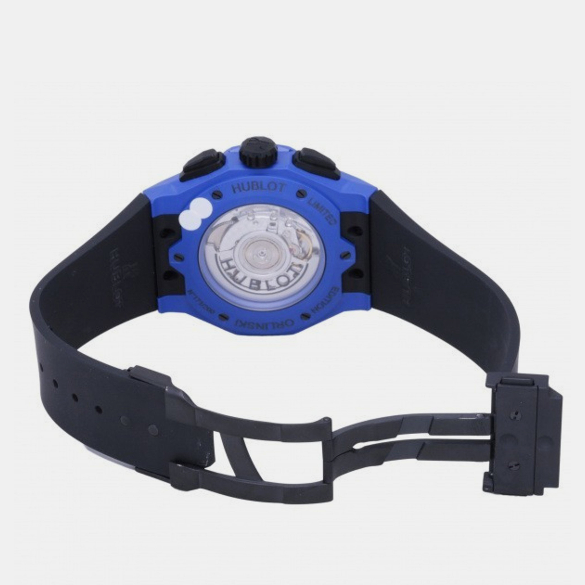 Hublot Black Ceramic Aerofusion 525.EX.0179.RX.ORL18 Automatic Men's Wristwatch 45 Mm