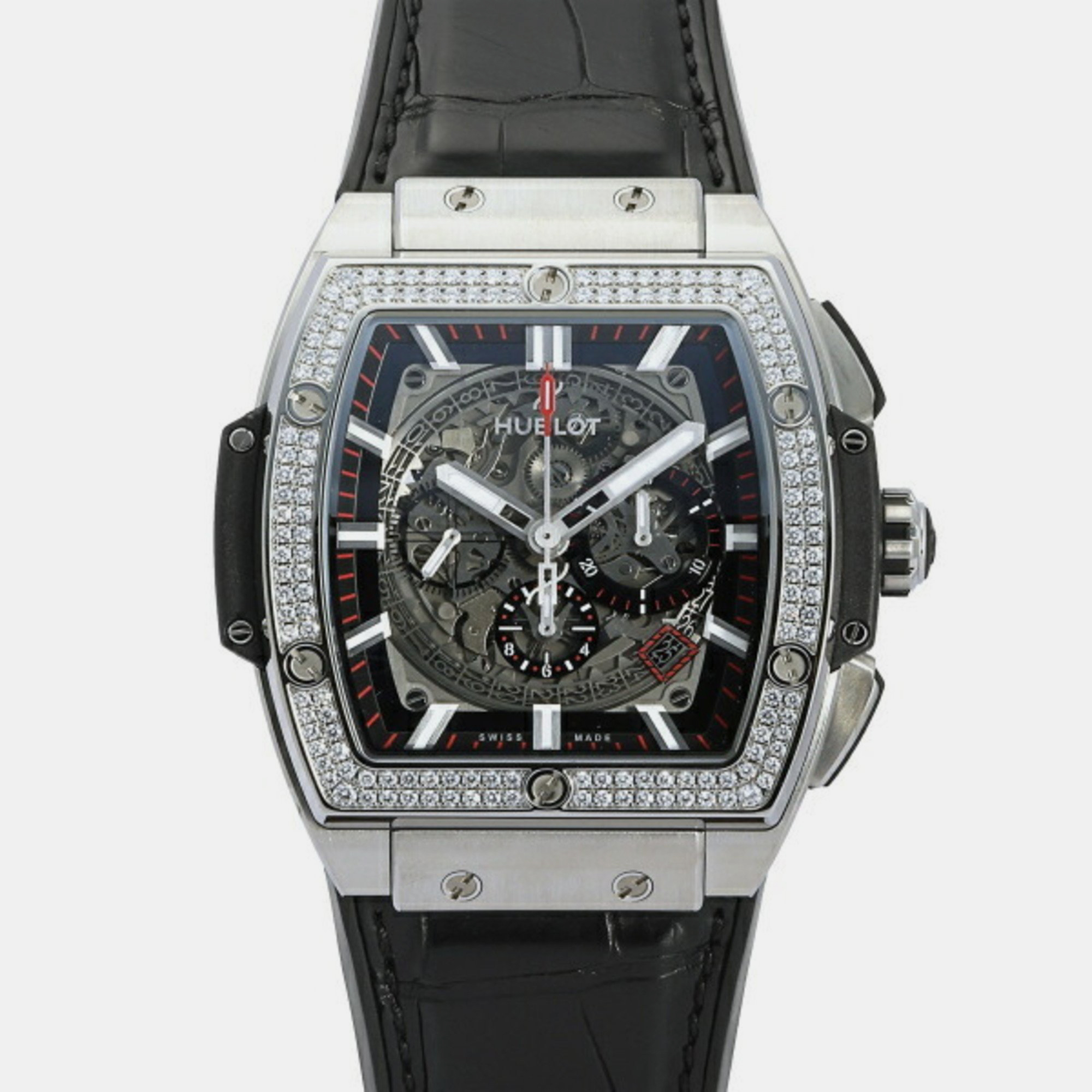 Hublot Grey Titanium Spirit Of Big Bang 601.NX.0173.LR.1104 Automatic Men's Wristwatch 45 Mm