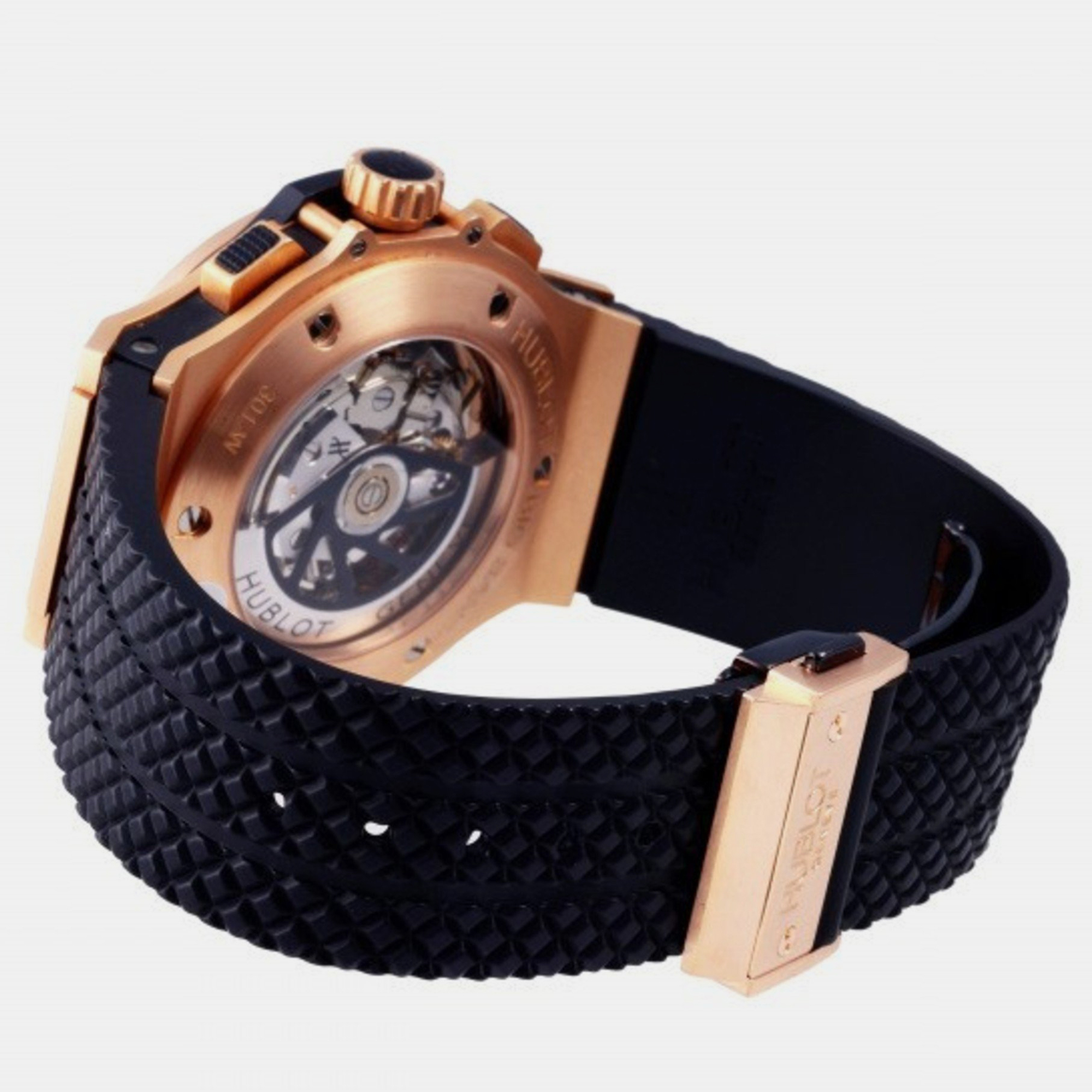 Hublot Gold 18k Rose Gold Big Bang 301.PI.500.RX.114 Automatic Men's Wristwatch 44 Mm