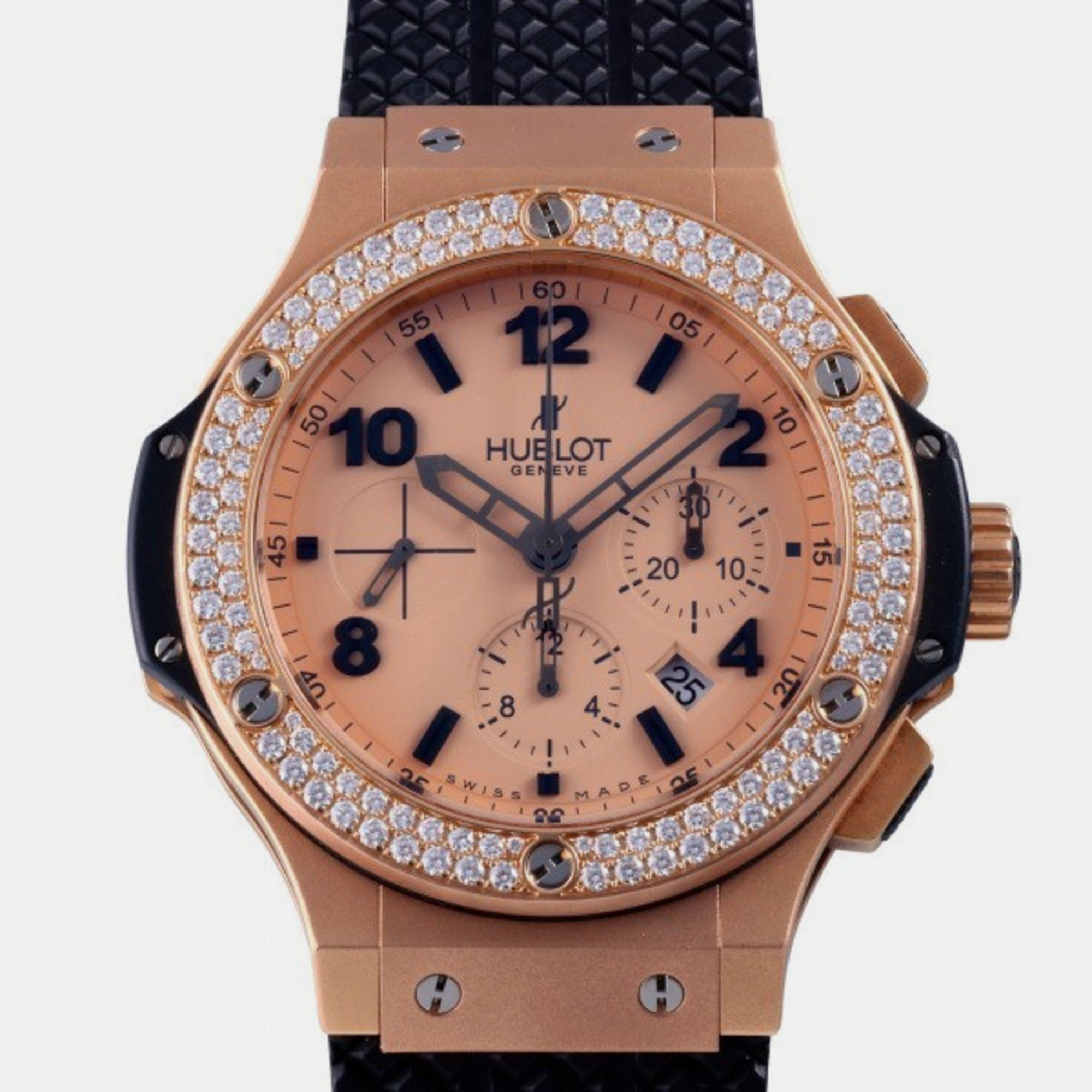 Hublot gold 18k rose gold big bang 301.pi.500.rx.114 automatic men's wristwatch 44 mm