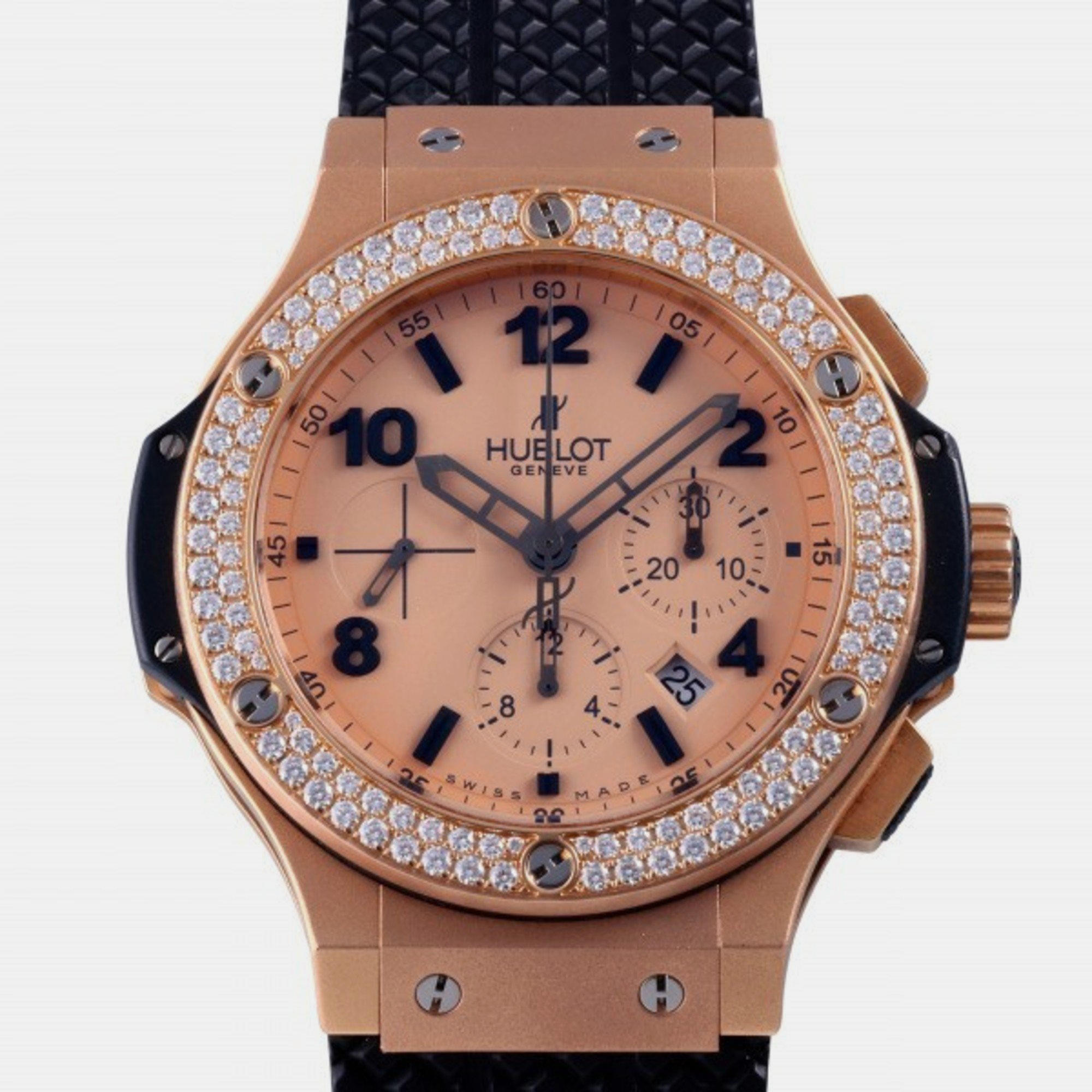 Hublot Gold 18k Rose Gold Big Bang 301.PI.500.RX.114 Automatic Men's Wristwatch 44 Mm