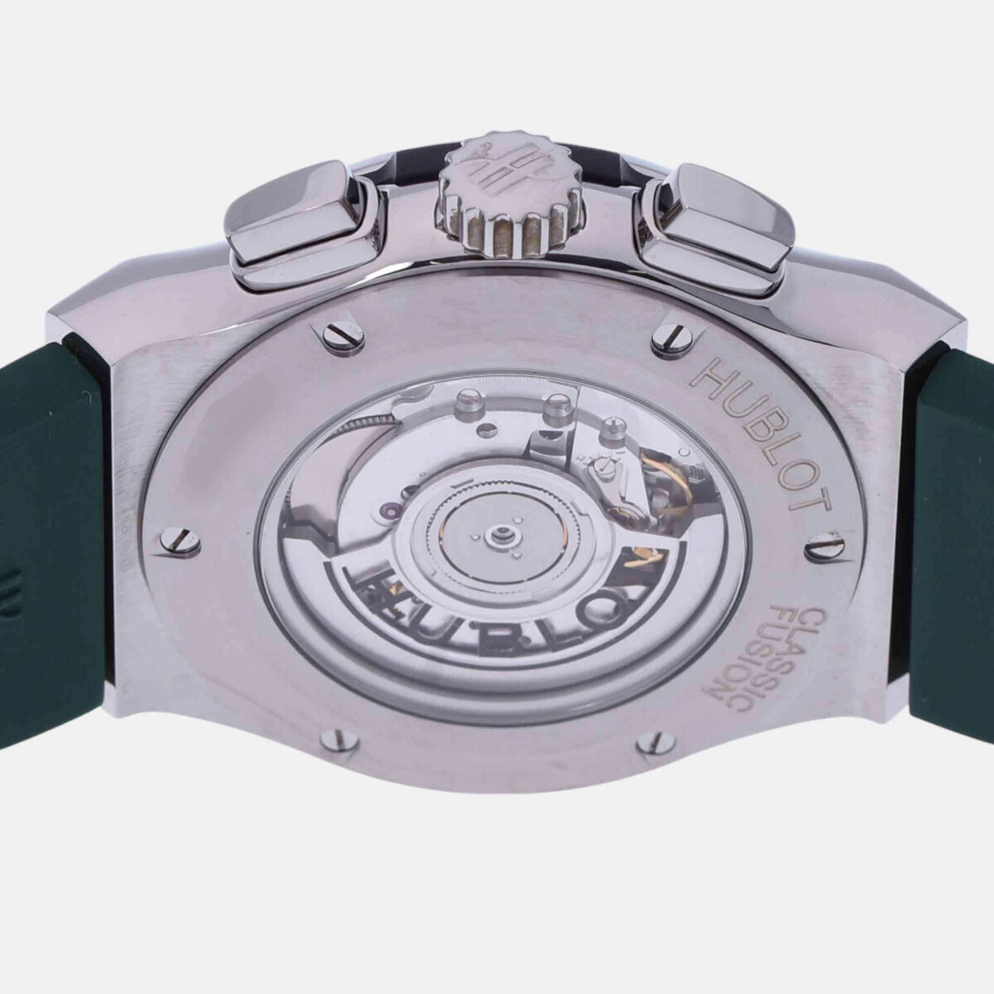Hublot Black Titanium Classic Fusion 521.NX.1170.LR Automatic Men's Wristwatch 45 Mm