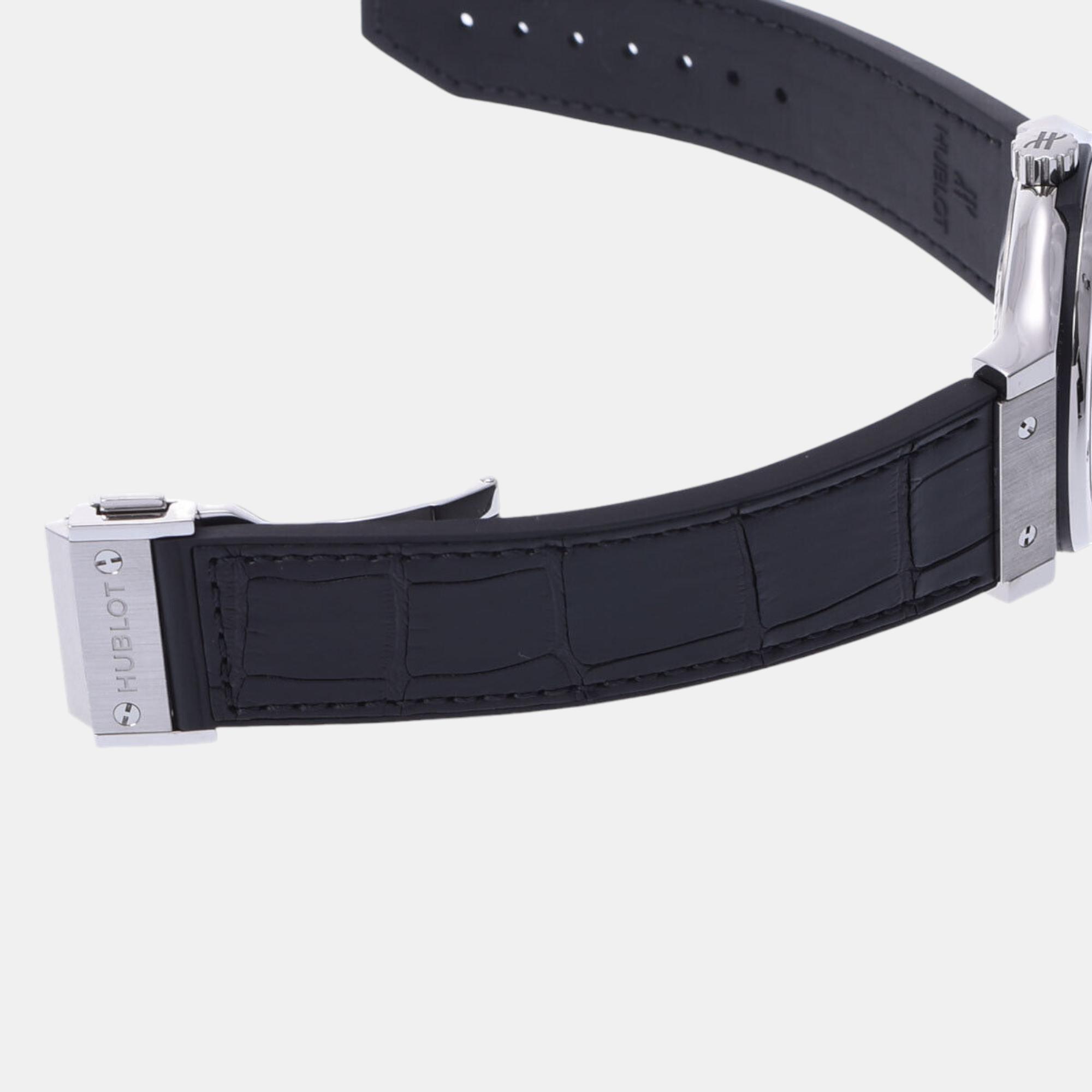 Hublot Black Titanium Classic Fusion 542.NX.1270.RX Automatic Men's Wristwatch 39 Mm