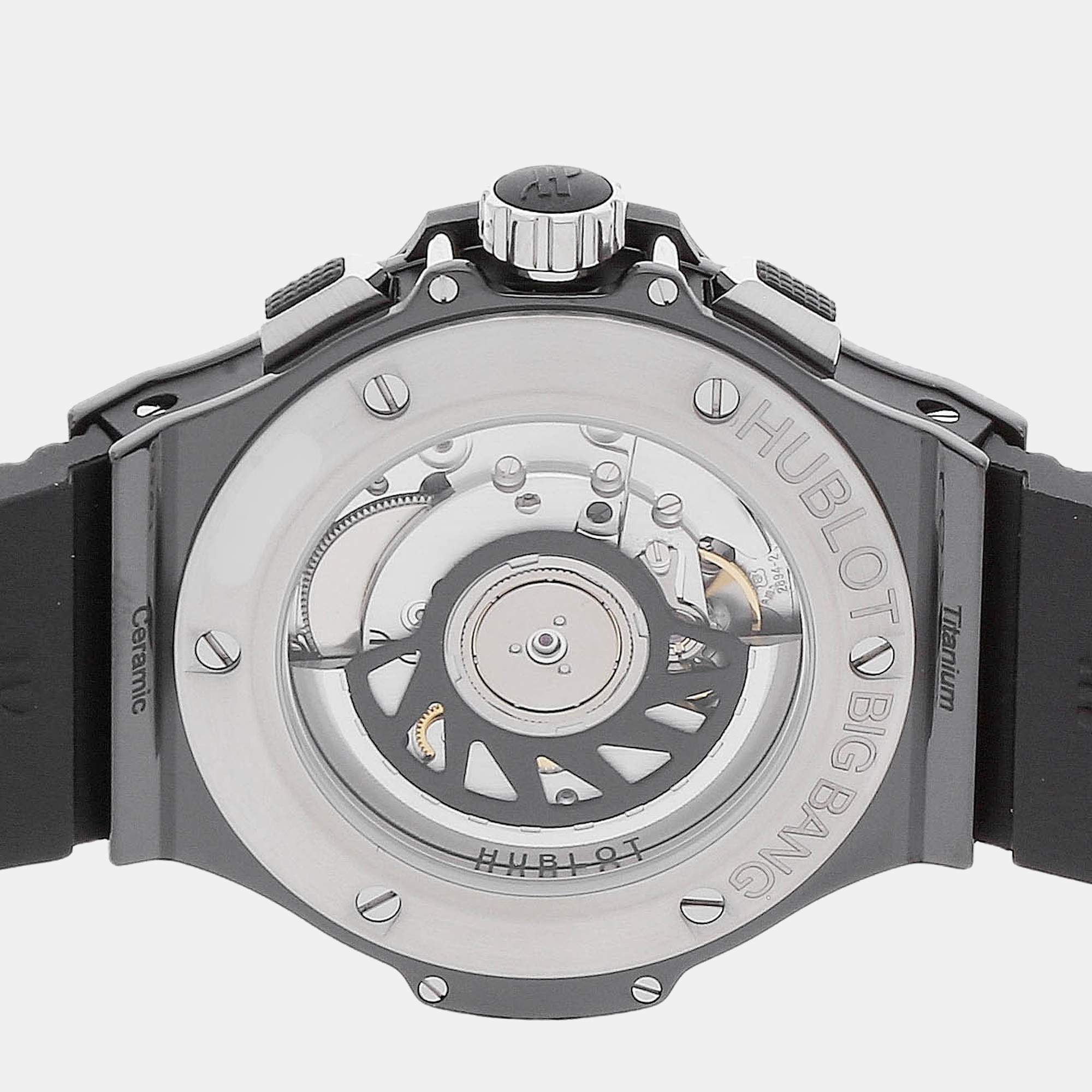 Hublot Black Ceramic Big Bang 341.CX.130.RX Automatic Men's Wristwatch 41 Mm