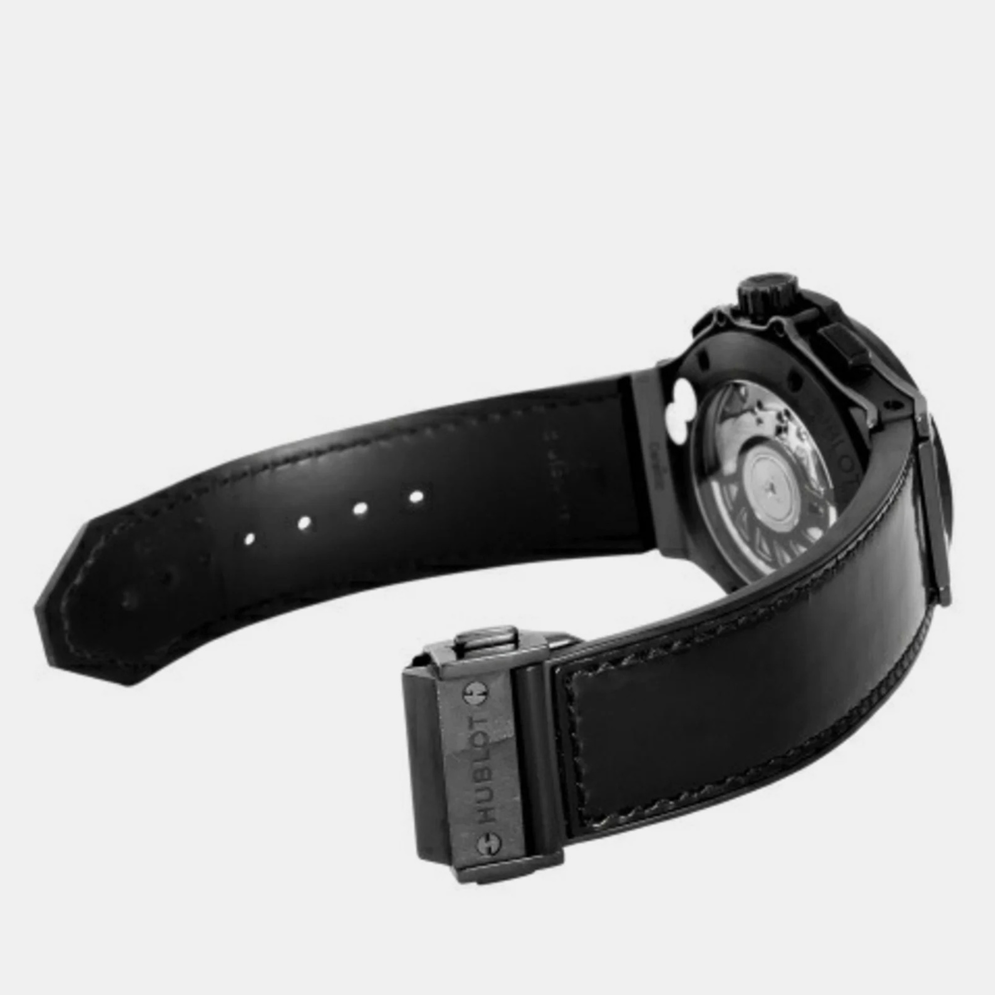 Hublot Black Titanium Big Bang 341.CX.1210.VR.1100 Automatic Men's Wristwatch 41 Mm