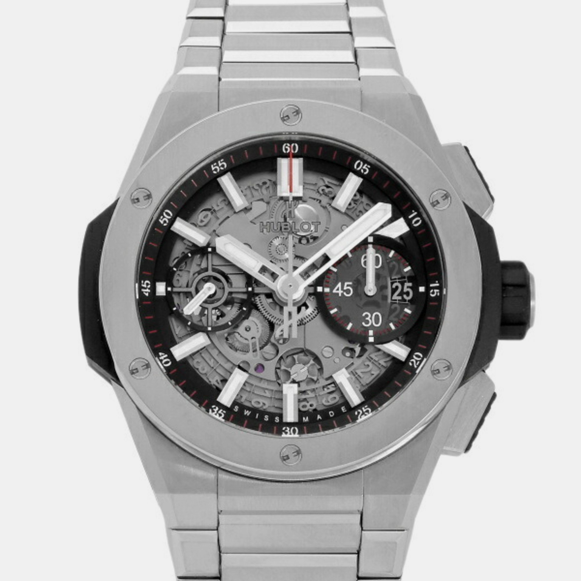 Hublot Silver Titanium Big Bang 451.NX.1170.NX Automatic Men's Wristwatch 42 mm