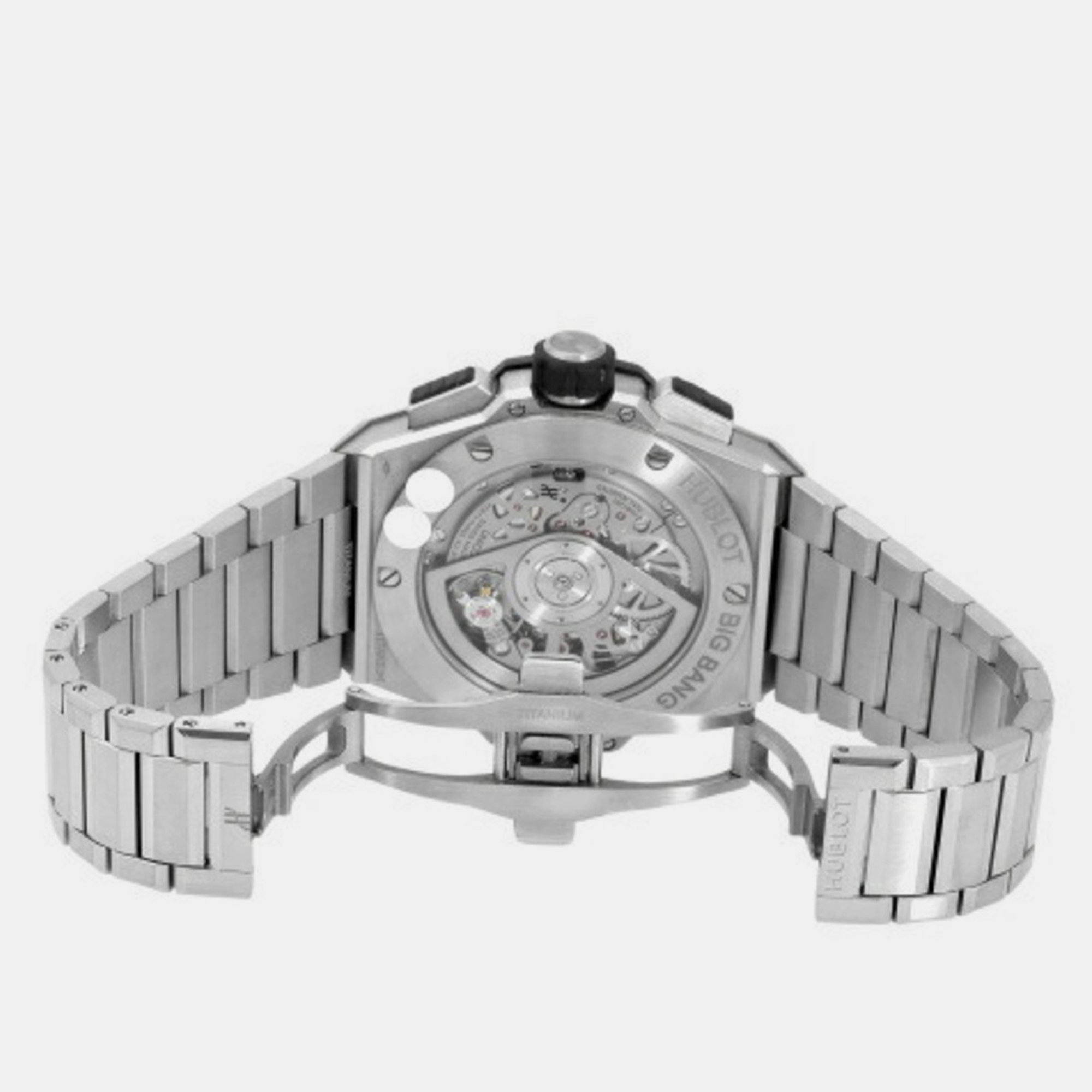 Hublot Silver Titanium Big Bang 451.NX.1170.NX Automatic Men's Wristwatch 42 Mm
