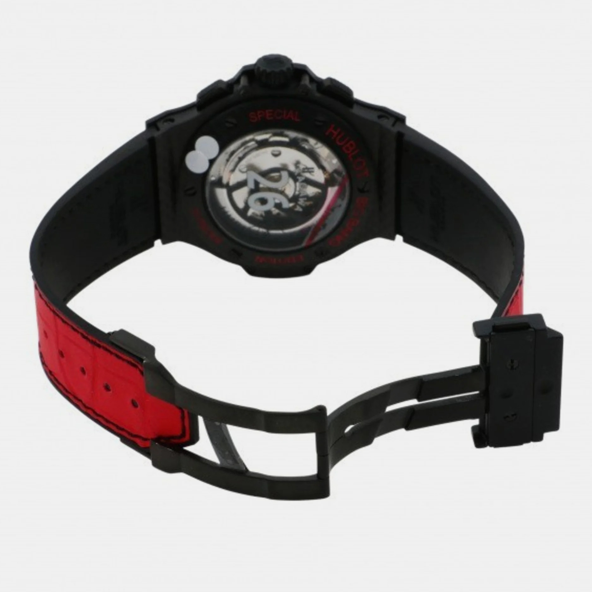 Hublot Red Carbon Big Bang Aero 311.QX.1113.GR.MUK13 Automatic Men's Wristwatch 44 Mm