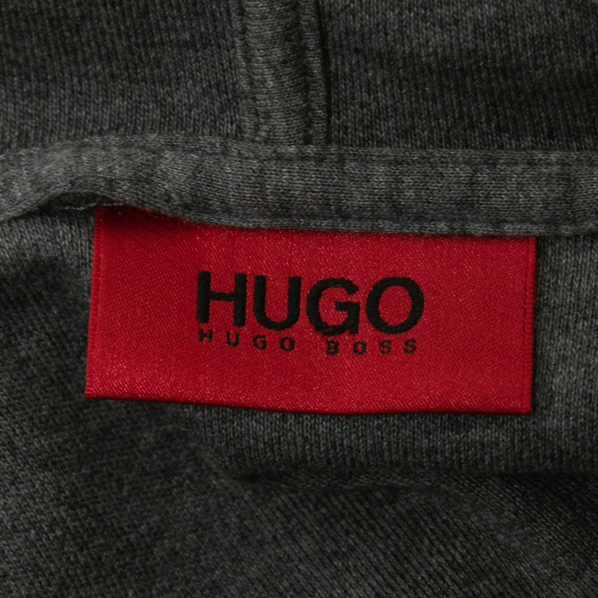 Hugo Boss Grey Cotton Dellagio Zip Up Hooded Jacket XXL
