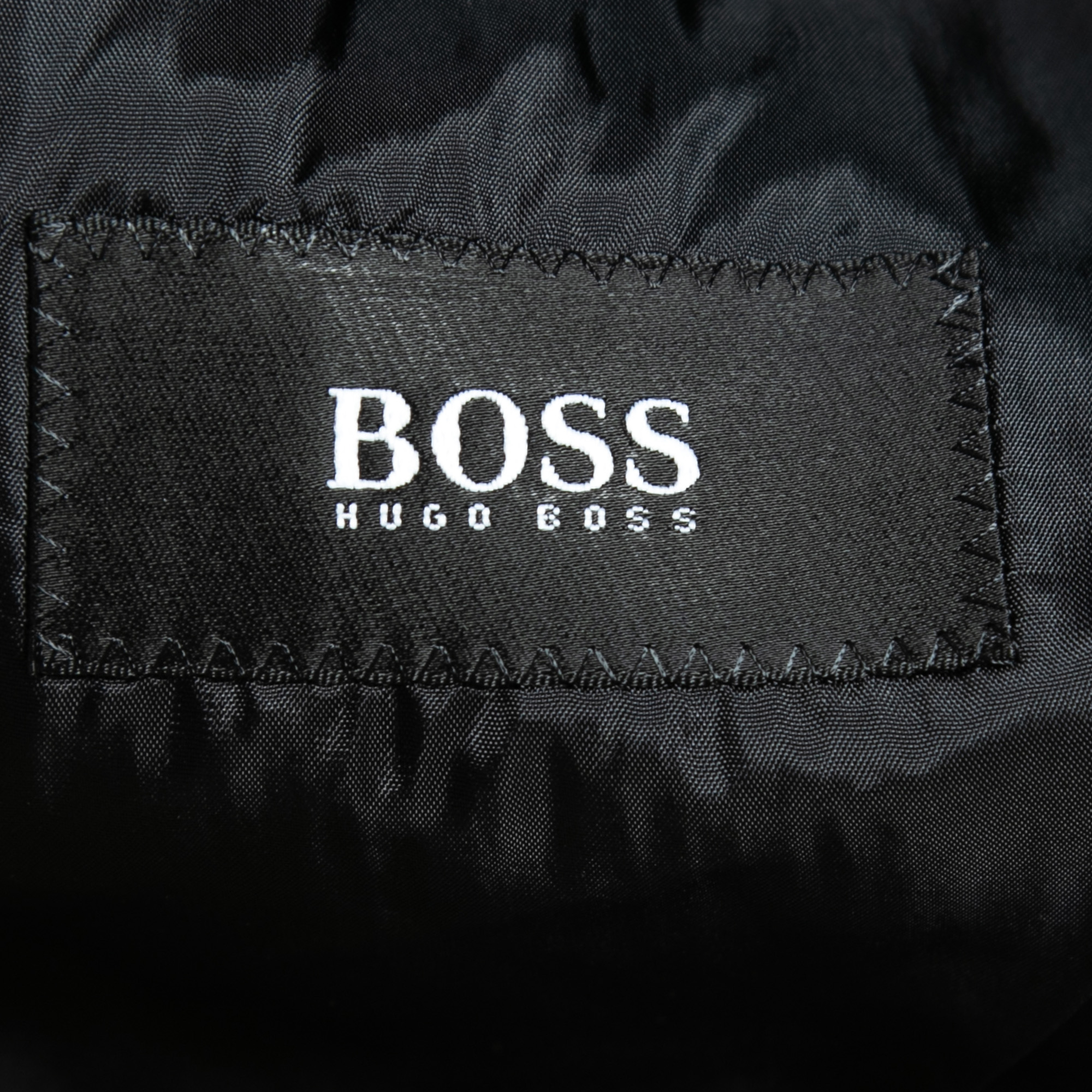 Hugo Boss Vintage Black Wool Single Breasted Blazer L