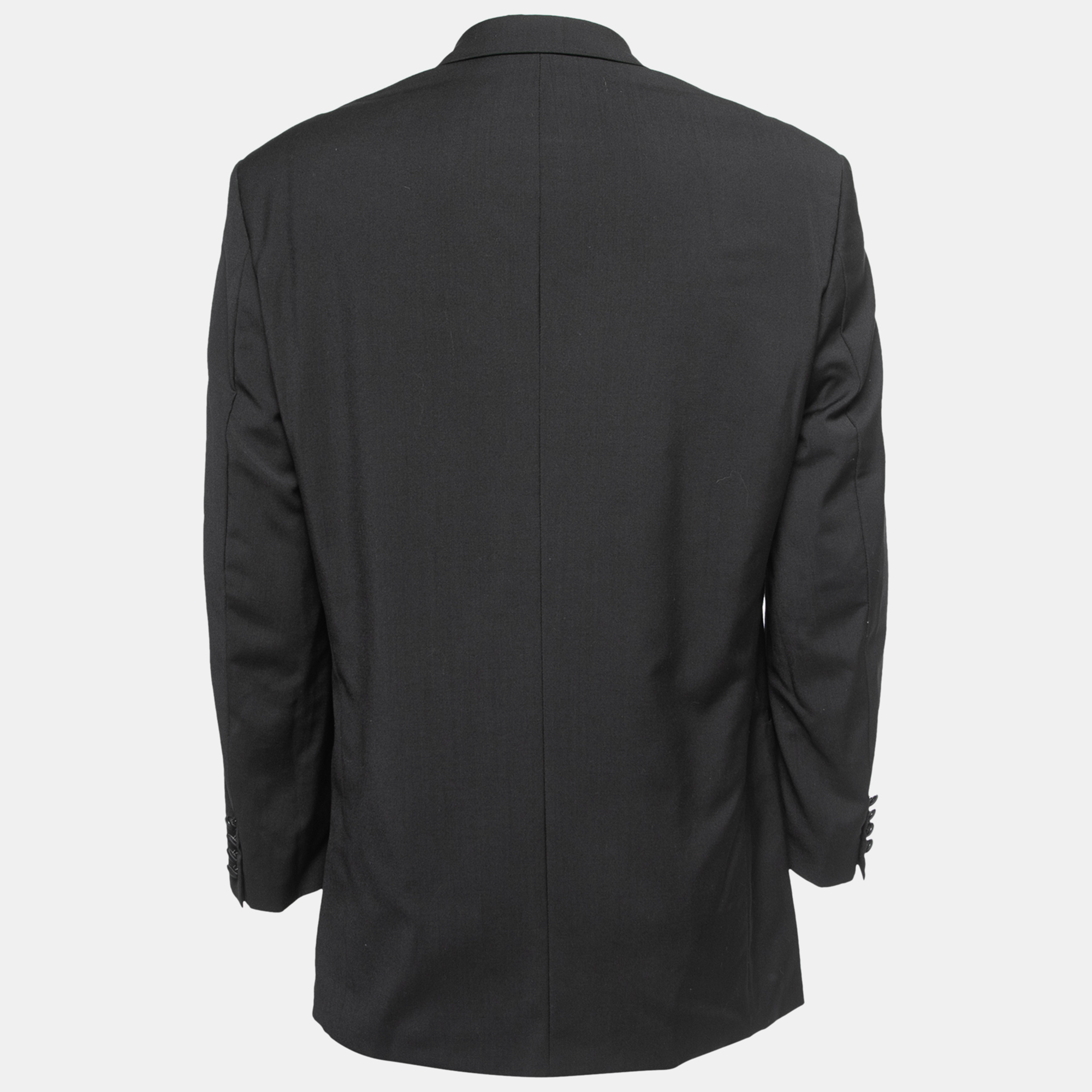 Hugo Boss Vintage Black Wool Single Breasted Blazer L