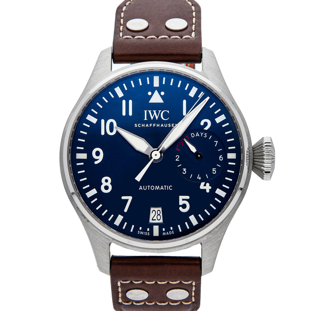 IWC Blue Stainless Steel Big Pilot's Watch Edition Le Petit Prince IW5009-16 Men's Wristwatch 46 MM