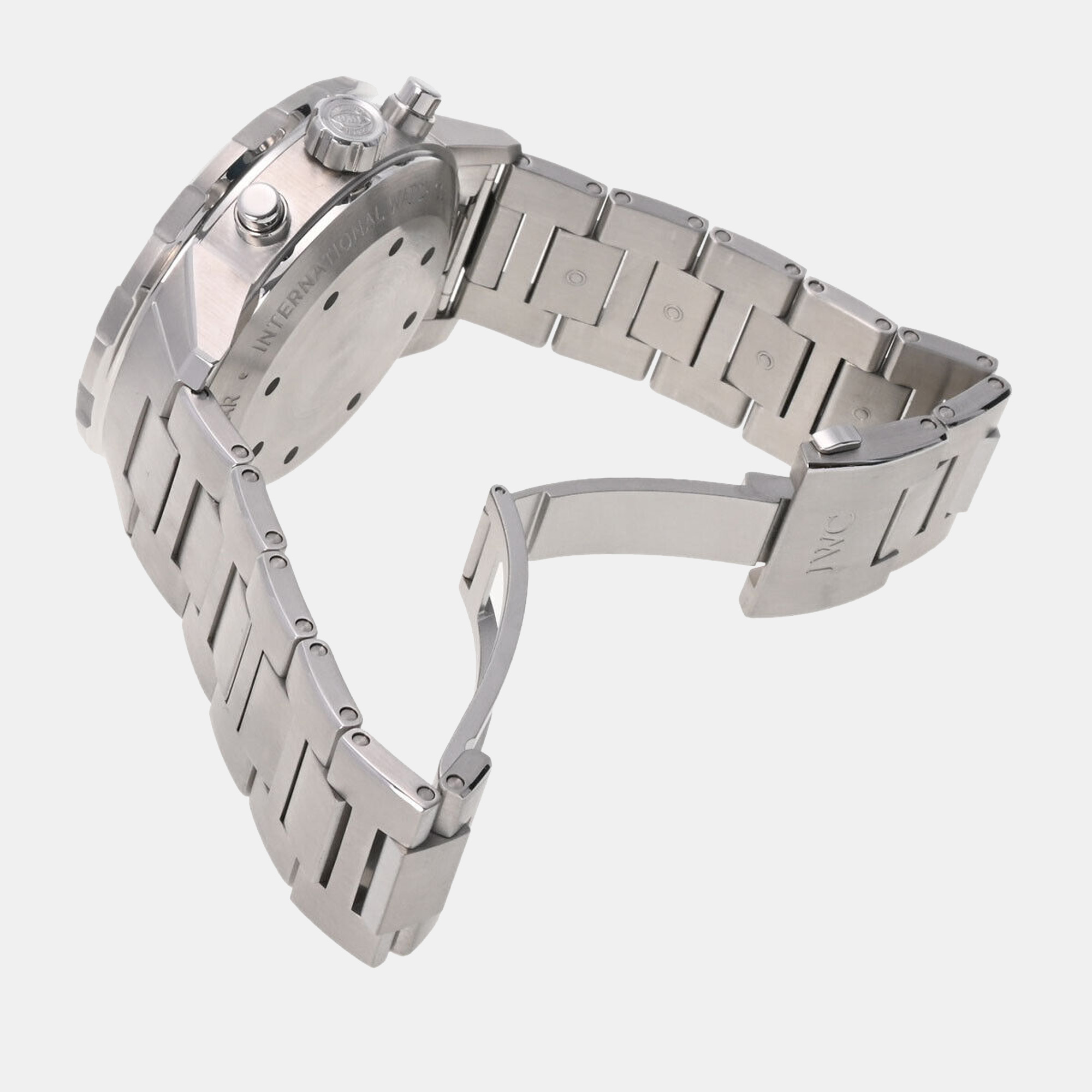IWC Silver Stainless Steel Aquatimer IW376802 Men's Wristwatch 44 Mm