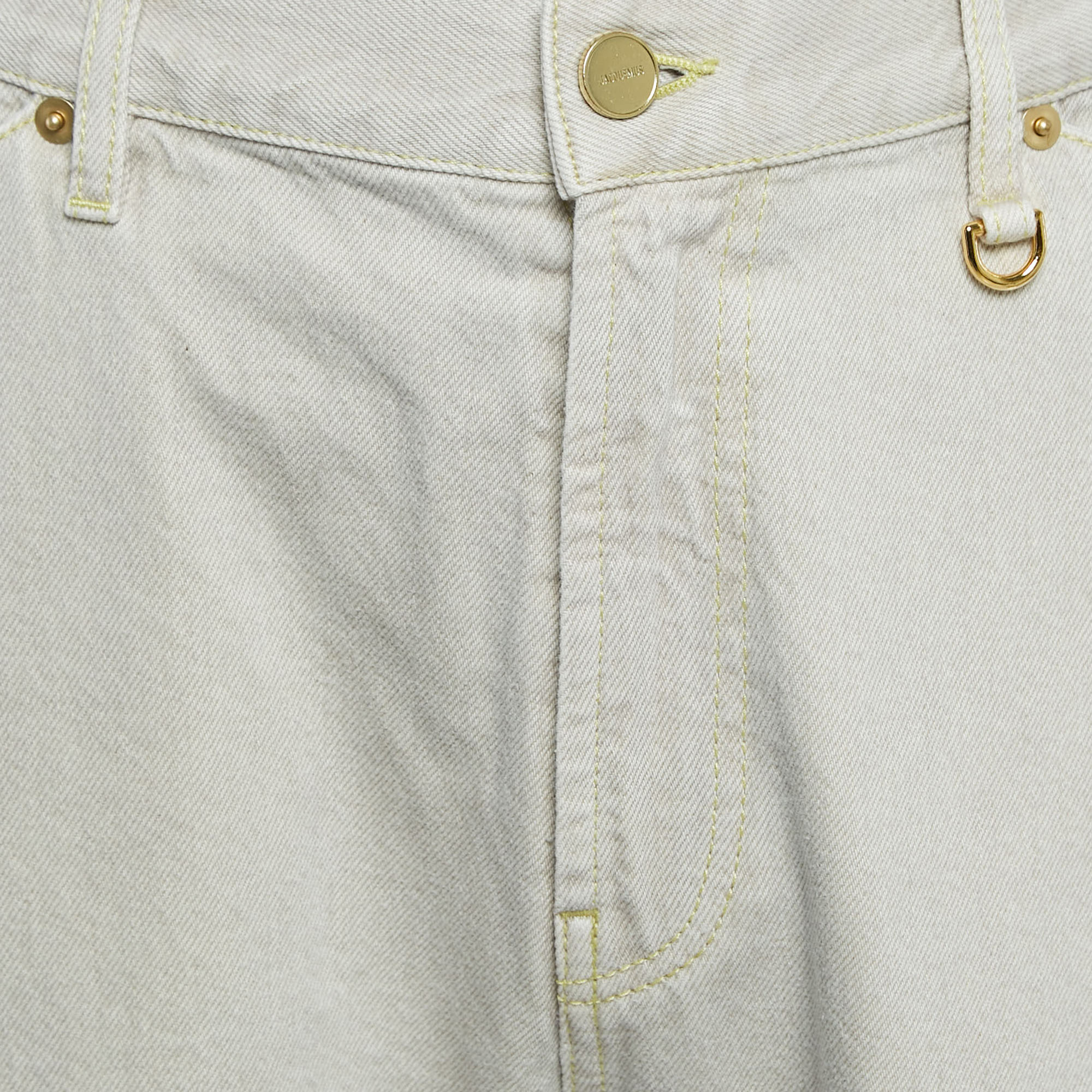 Jacquemus Light Beige Denim Le De Nimes Yelo Jeans L Waist 33