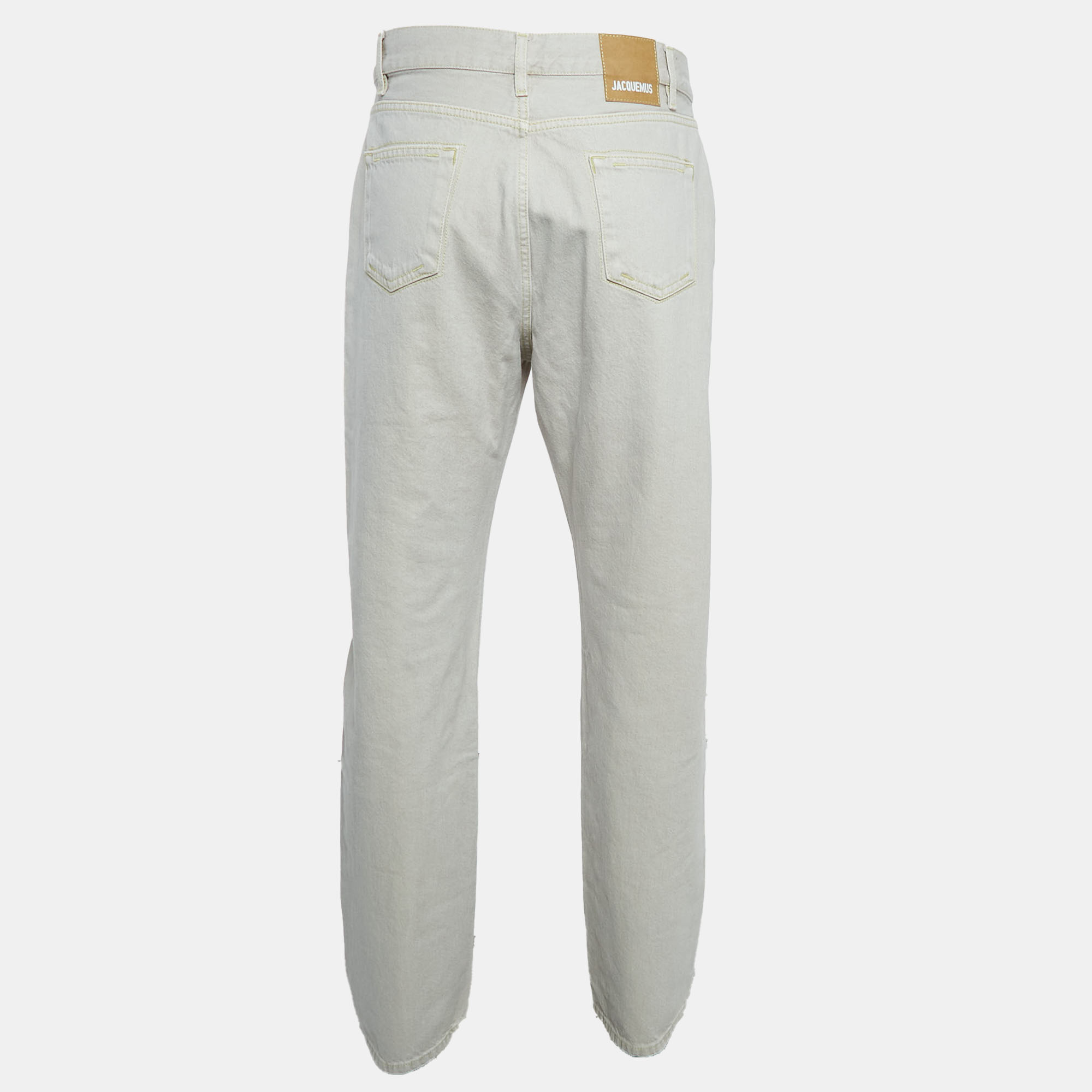 Jacquemus Light Beige Denim Le De Nimes Yelo Jeans L Waist 33