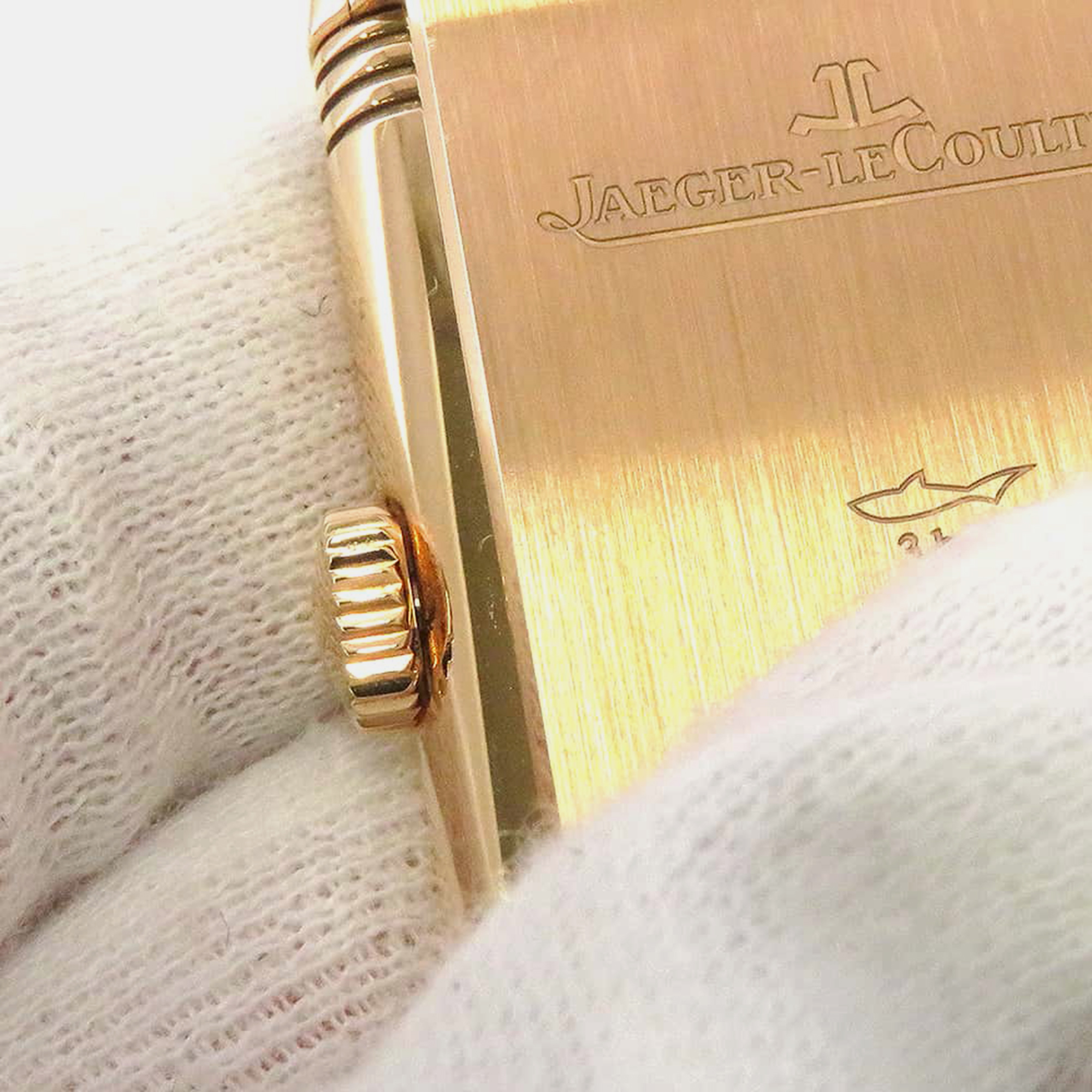 Jaeger LeCoultre Silver 18k Rose Gold Reverso Tribute Q7132521 Manual Winding 27 Mm