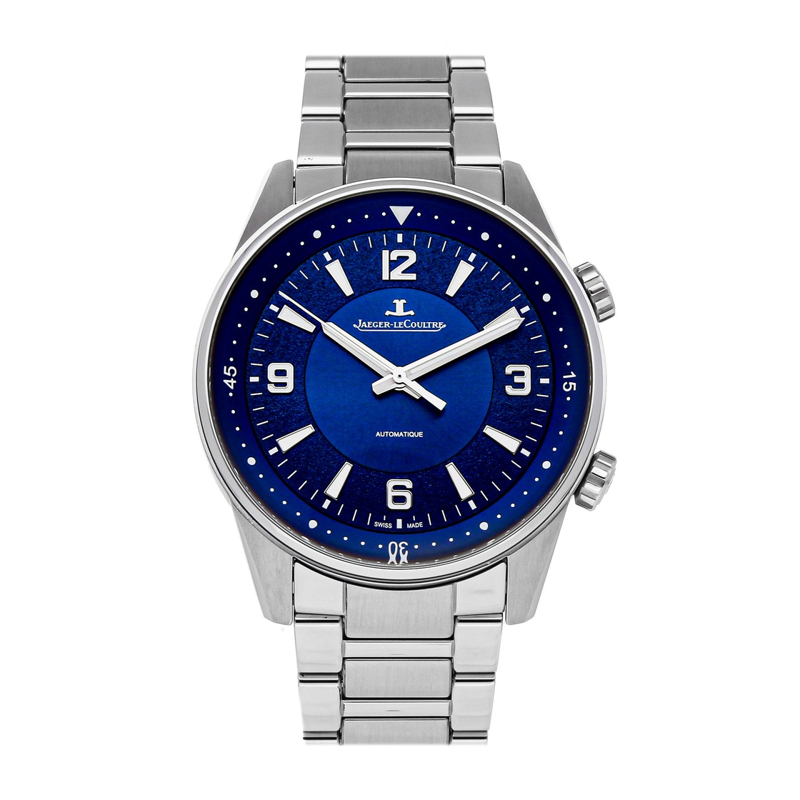 Jaeger LeCoultre Blue Stainless Steel Polaris Q9008180 Men's Wristwatch 41 MM