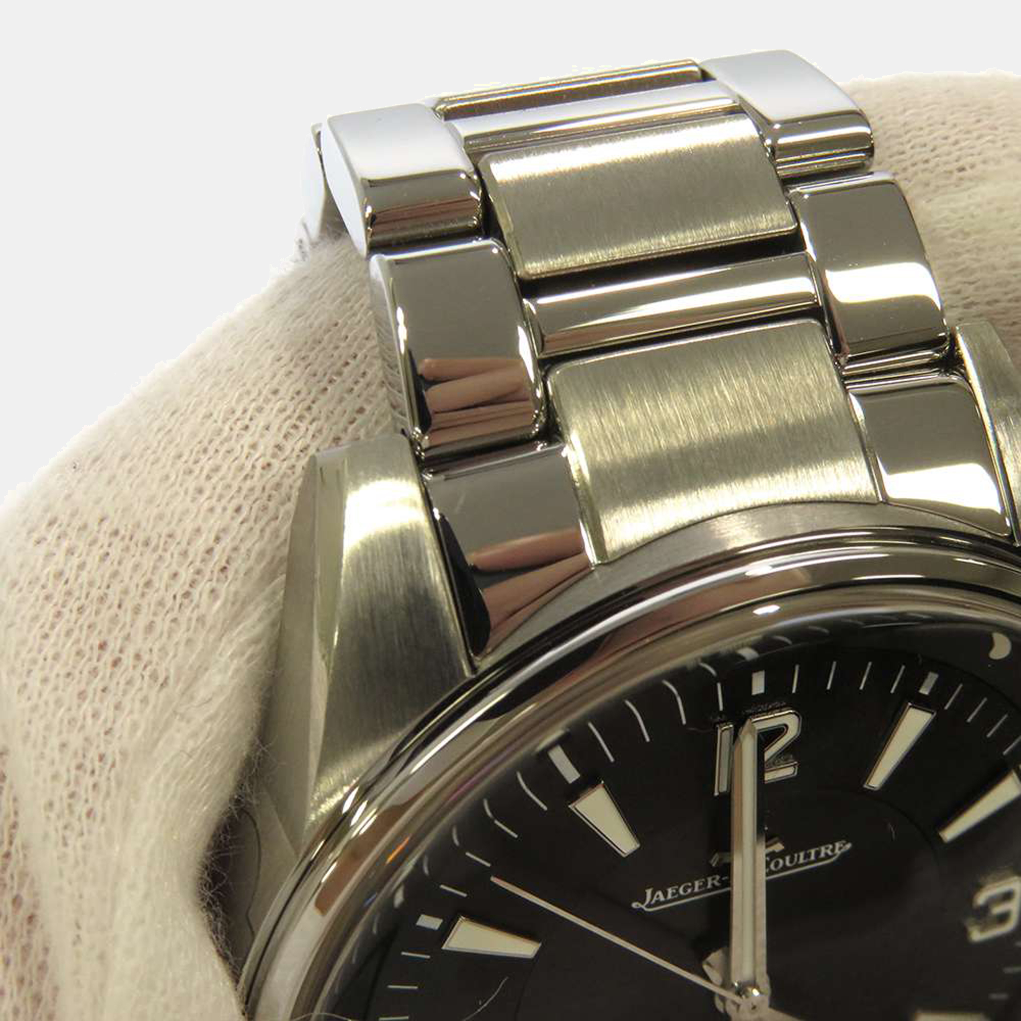 Jaeger LeCoultre Black Stainless Steel Polaris Q9008170 Men's Wristwatch 41 Mm