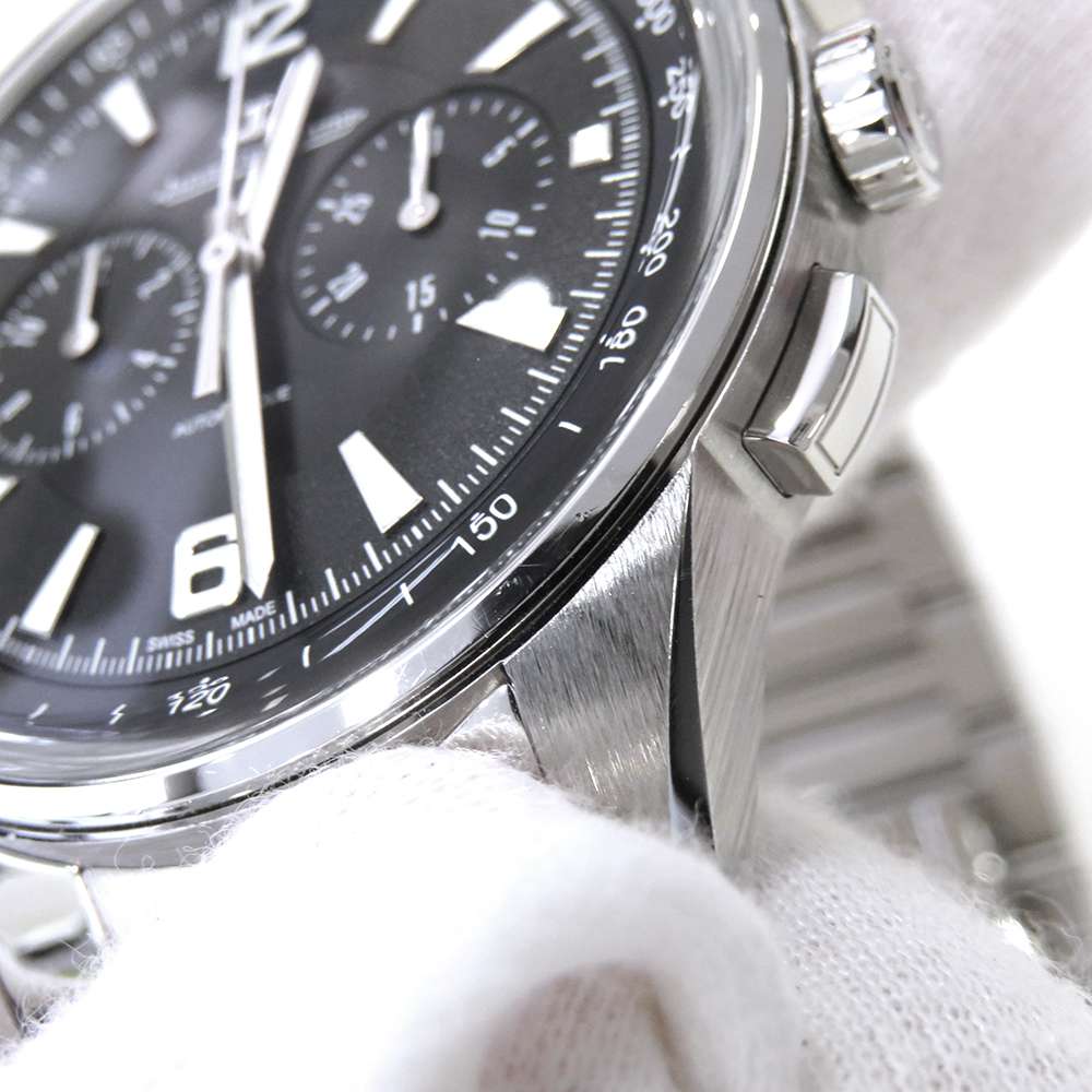Jaeger LeCoultre Black Stainless Steel Polaris Q9028170 Men's Wristwatch 42 Mm