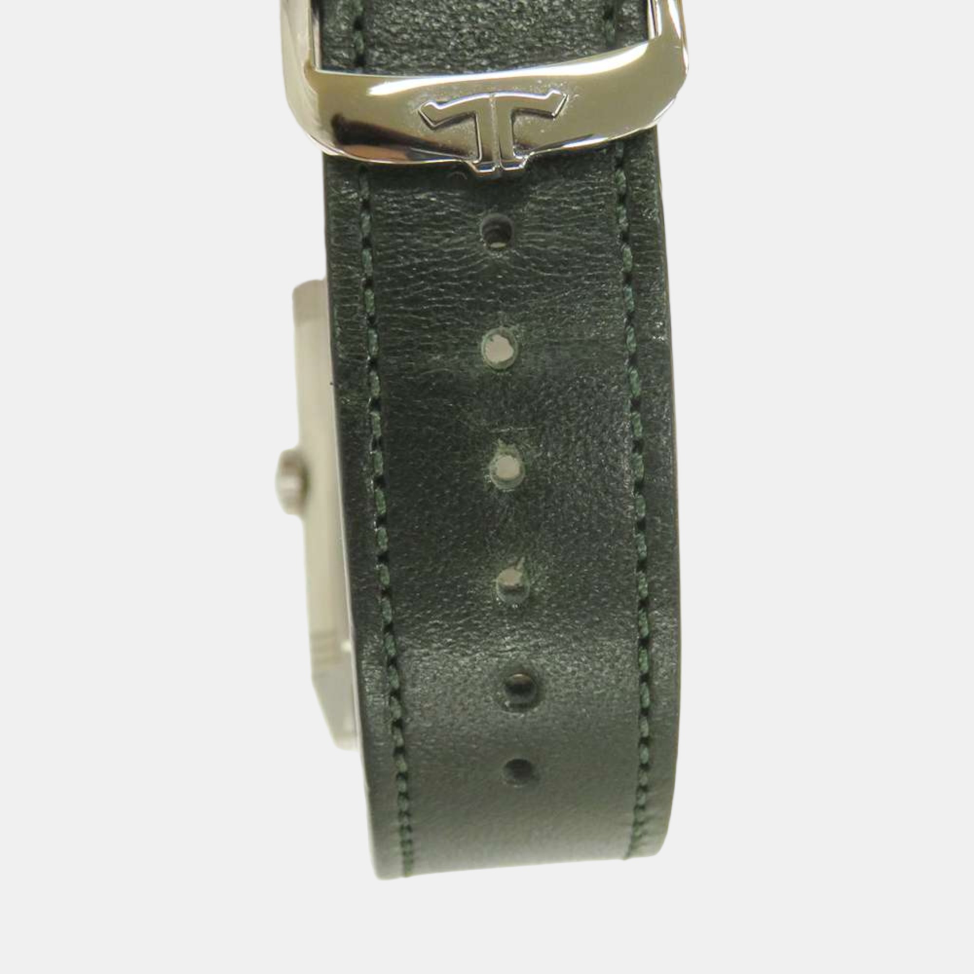 Jaeger LeCoultre Green Stainless Steel Reverso Q397843 Men's Wristwatch 45 Mm