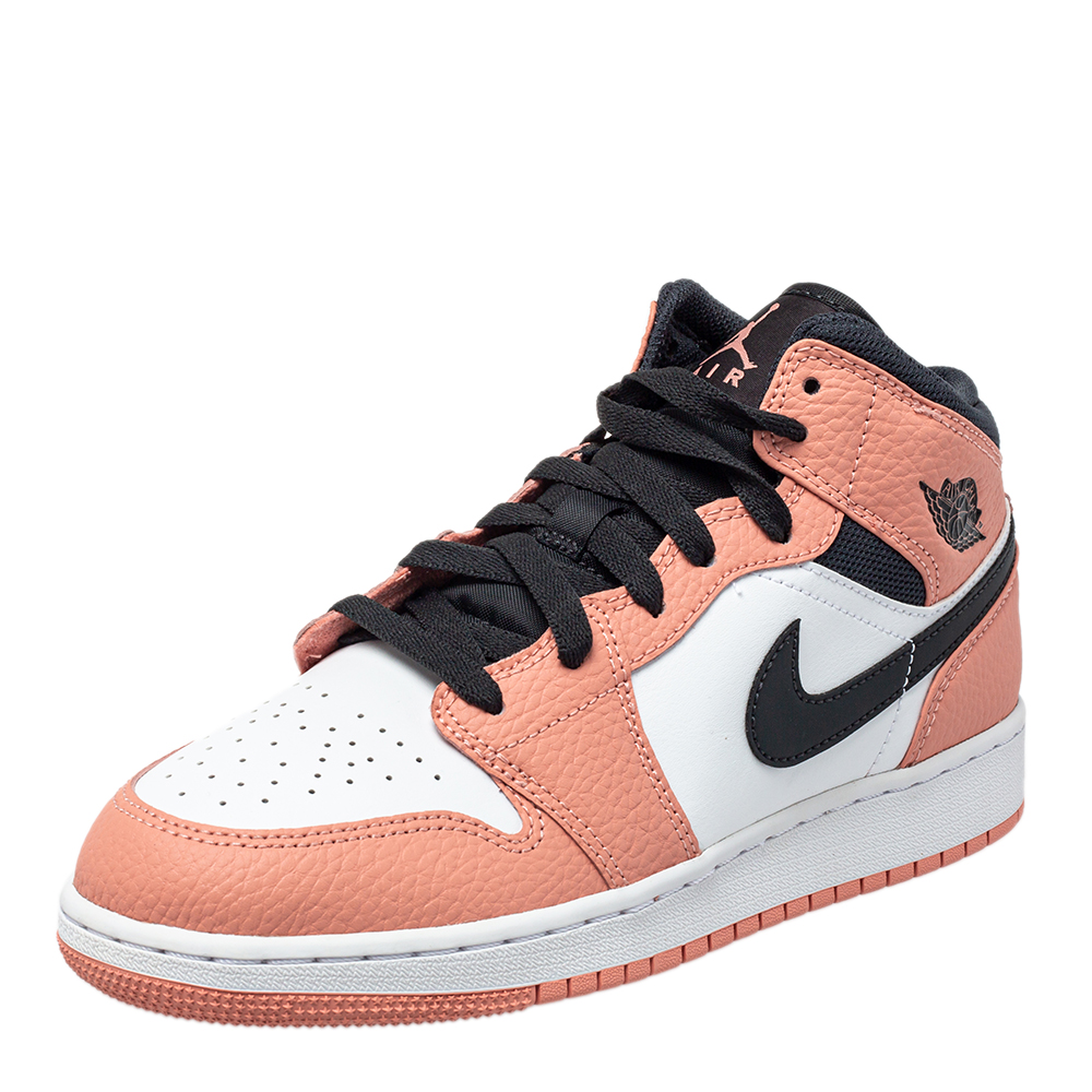 Air Jordan 1 Mid Pink Quartz Sneakers Size 39