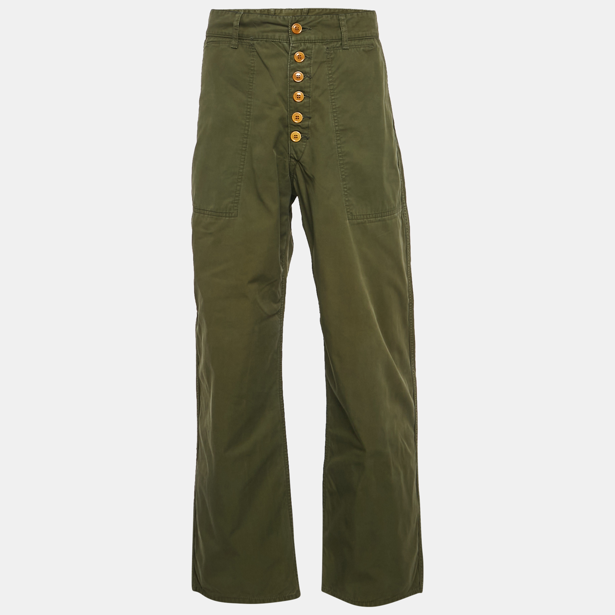 Junya Watanabe Comme des Garçons Green Cotton Trousers L
Junya Watanabe Comme des Garçons Green Cotton Trousers L