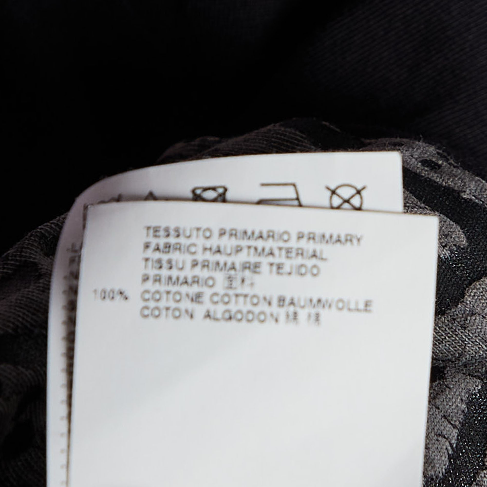 Just Cavalli Black Printed Cotton Knit Crewneck T-Shirt L