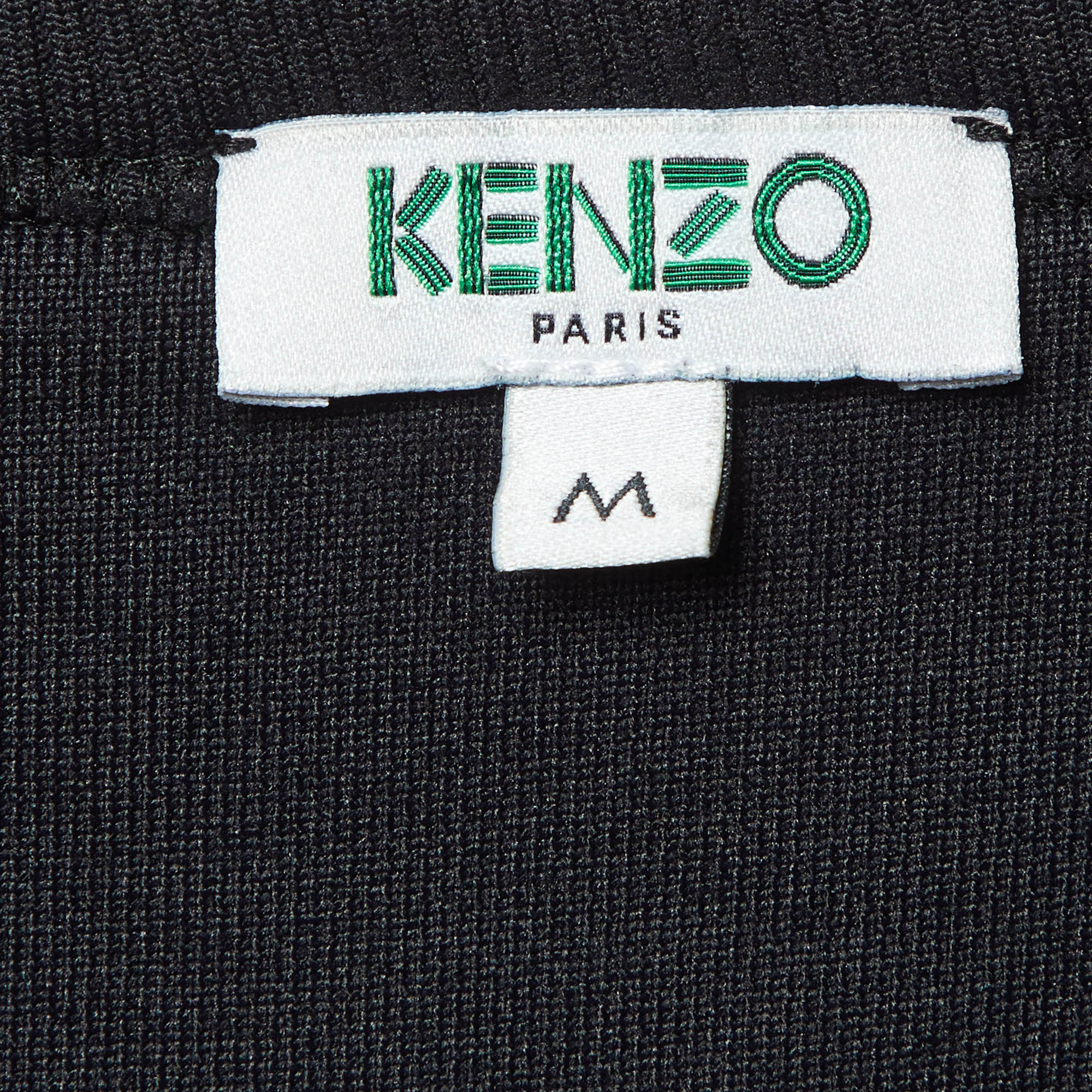 Kenzo Black Printed Knit Sweatshirt M