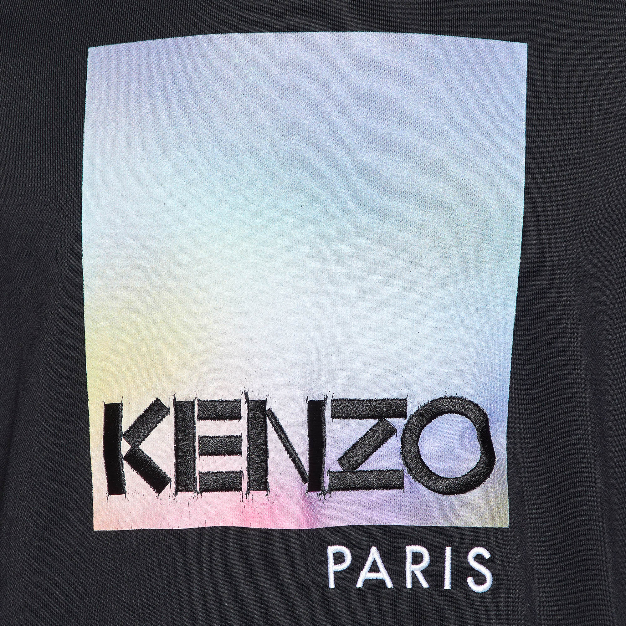 Kenzo Black Printed Knit Sweatshirt M