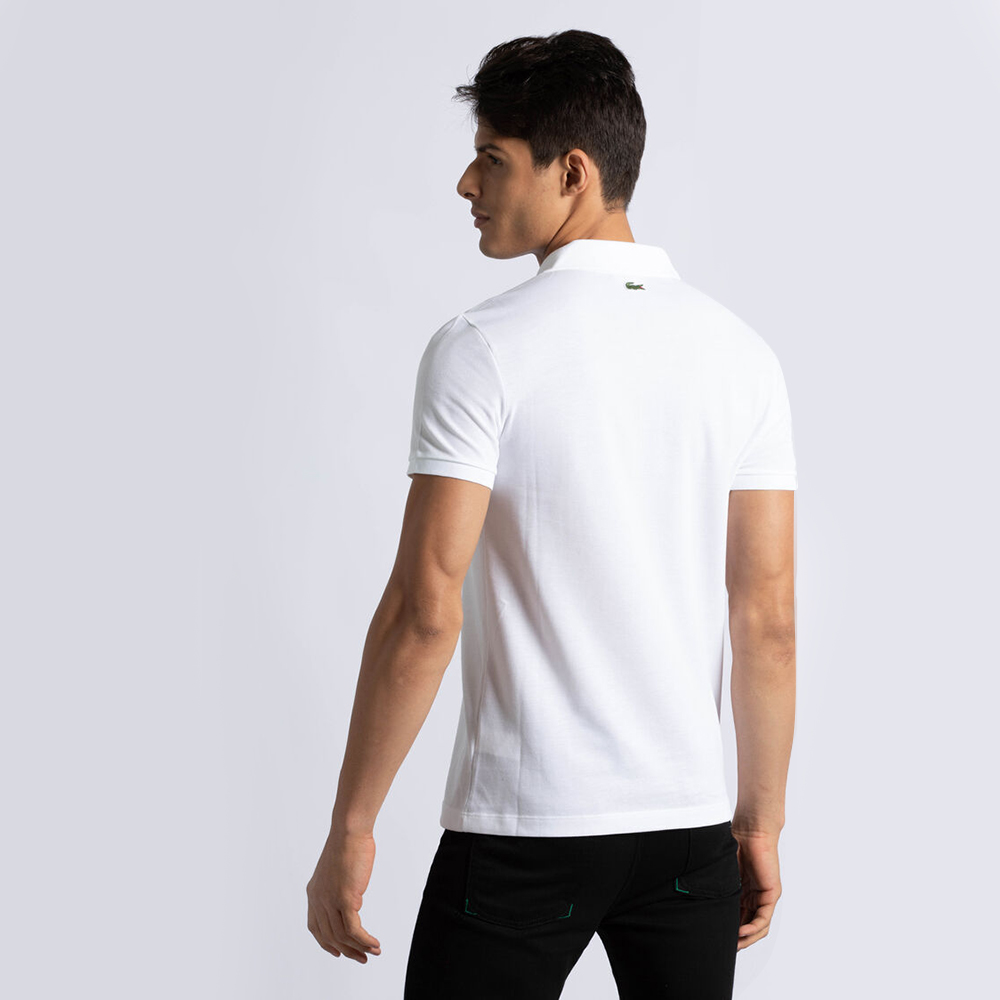

Lacoste White Slim Fit D Croc Polo Shirt  (Available for UAE Customers Only