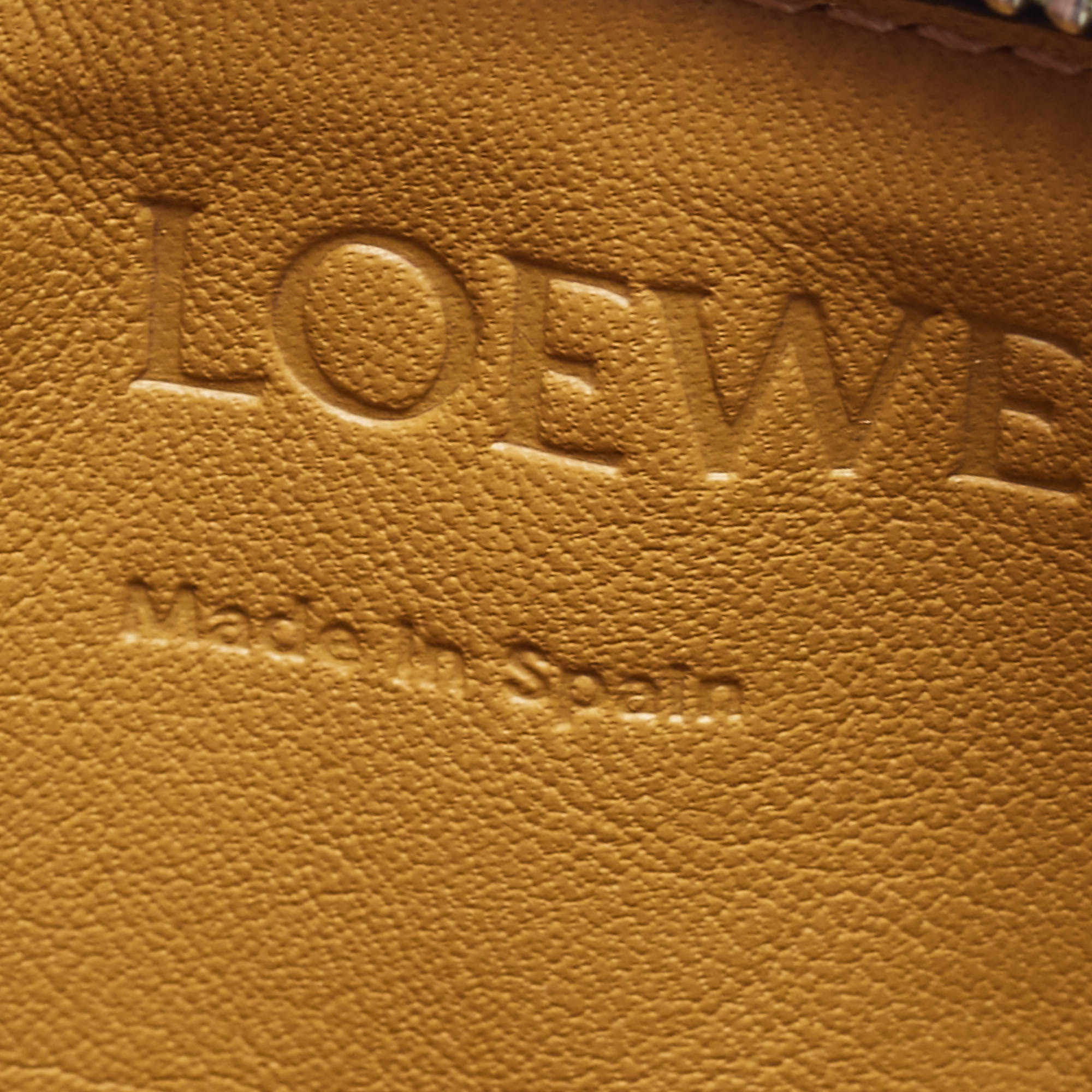 Loewe Grey Leather Anagram Coin Card Holder