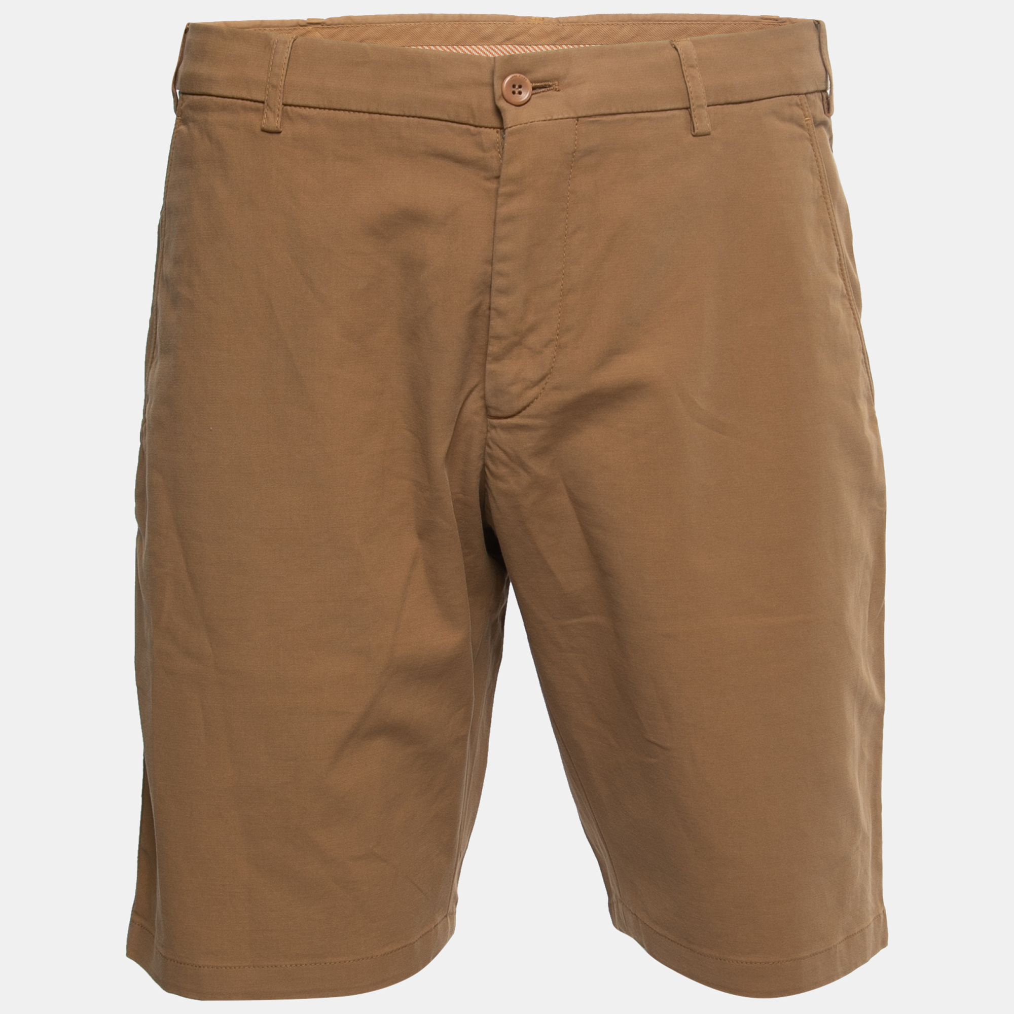 Loro Piana Brown Cotton Bermuda Shorts XL