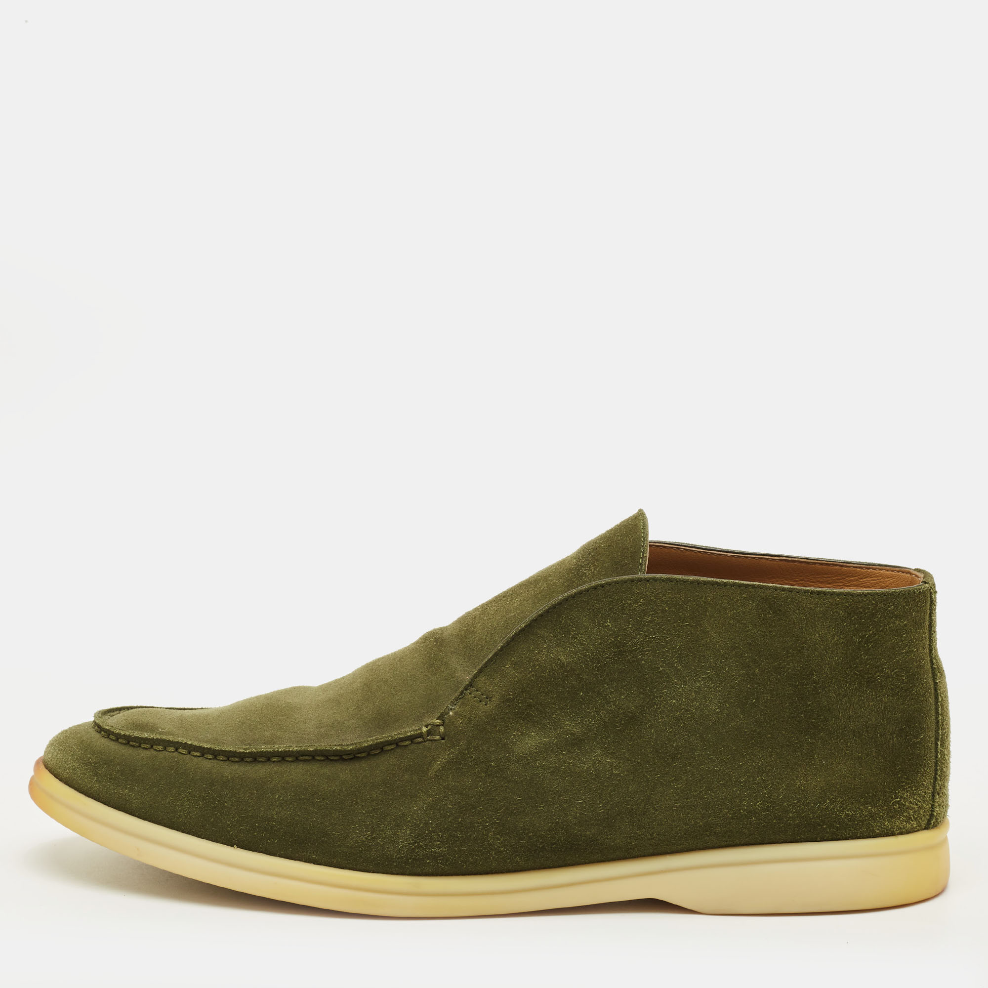 Loro Piana Open Walk Size Green Suede Ankle Length Boots
Loro Piana Open Walk Size Green Suede Ankle Length Boots