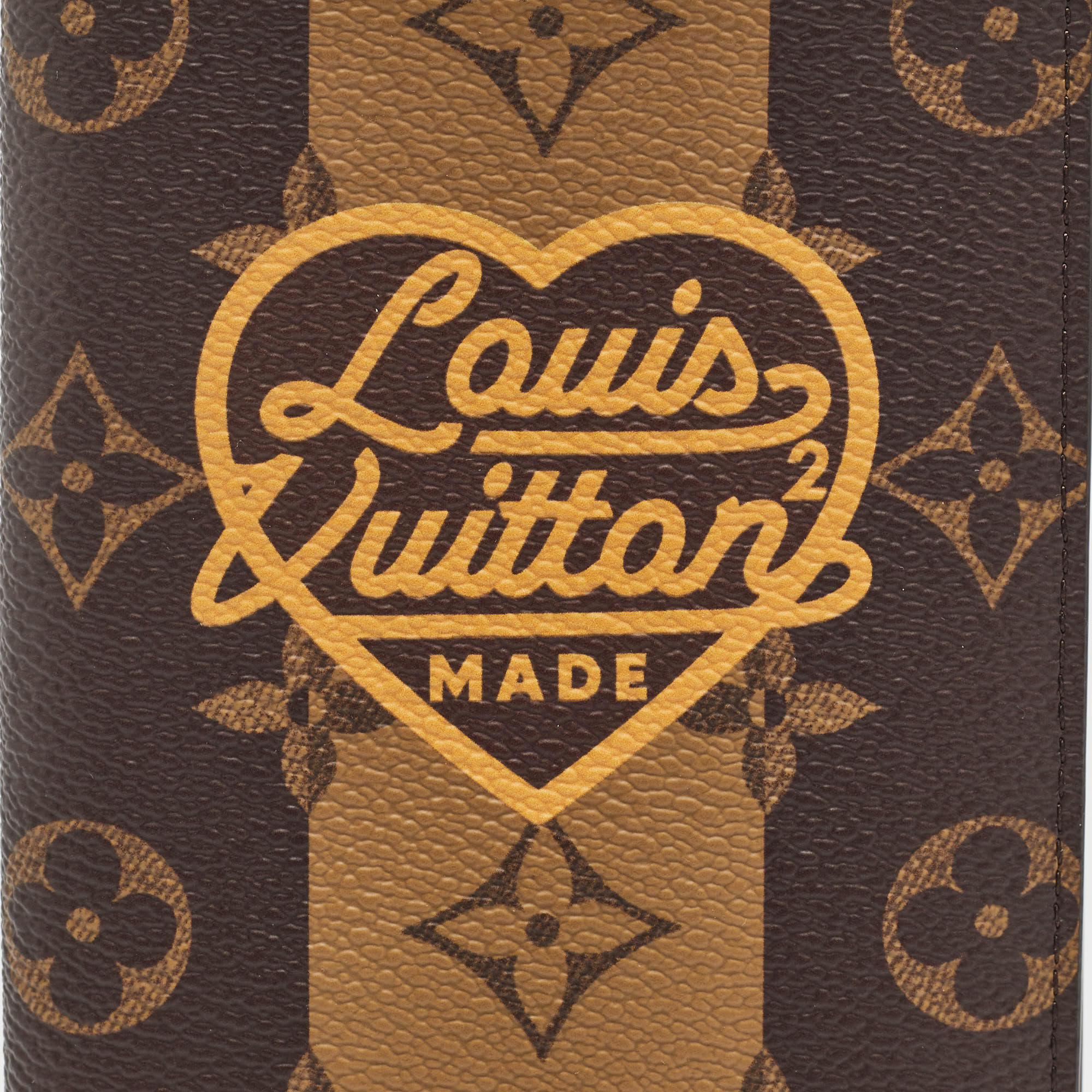 Louis Vuitton X Nigo Reverse Monogram Stripes Canvas Brazza Wallet