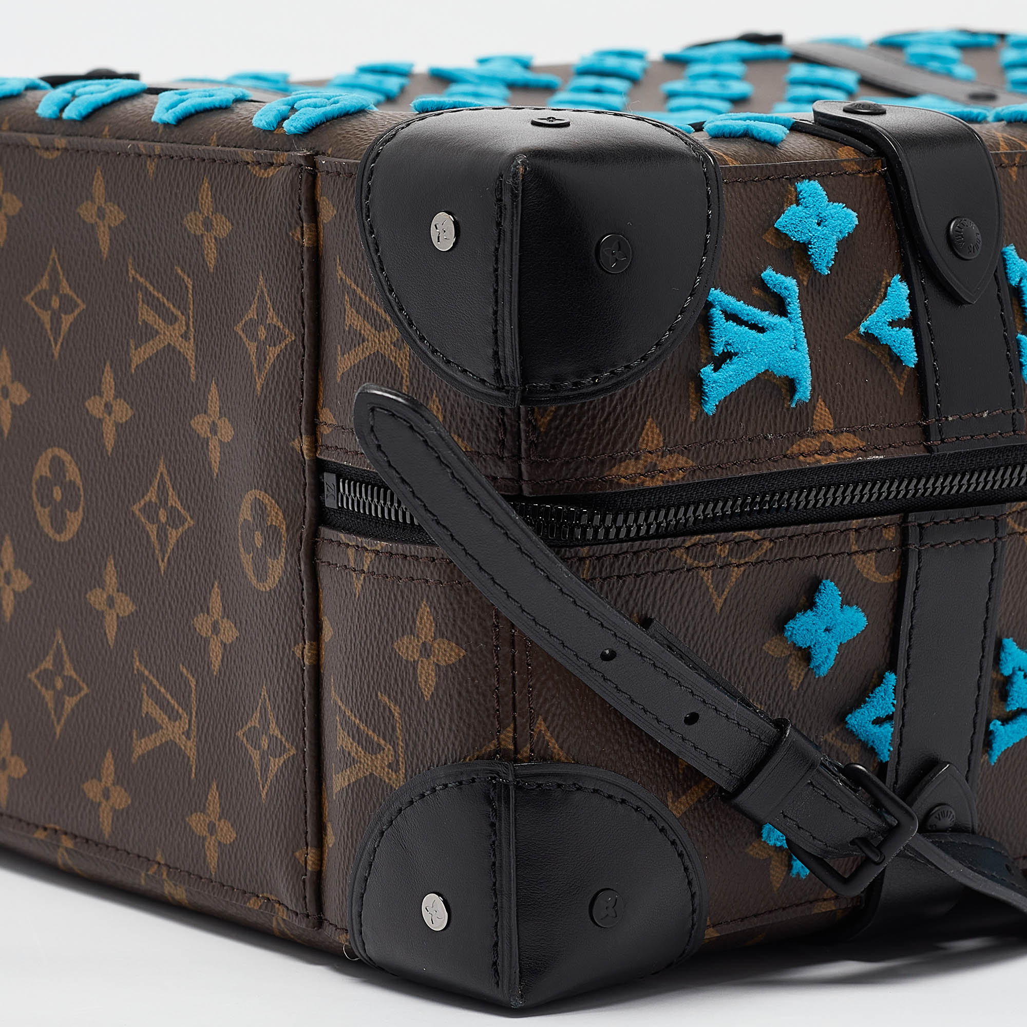 Louis Vuitton Turquoise Monogram Tuffetage Soft Trunk PM Backpack