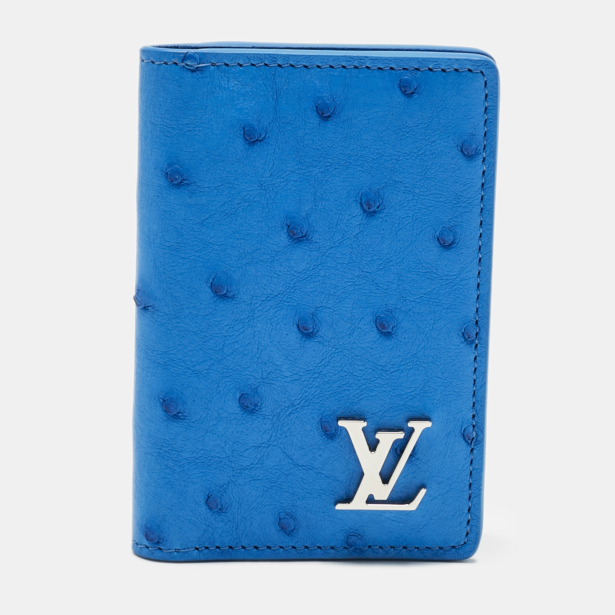 Louis Vuitton Blue Ostrich Pocket Organizer 
Louis Vuitton Blue Ostrich Pocket Organizer