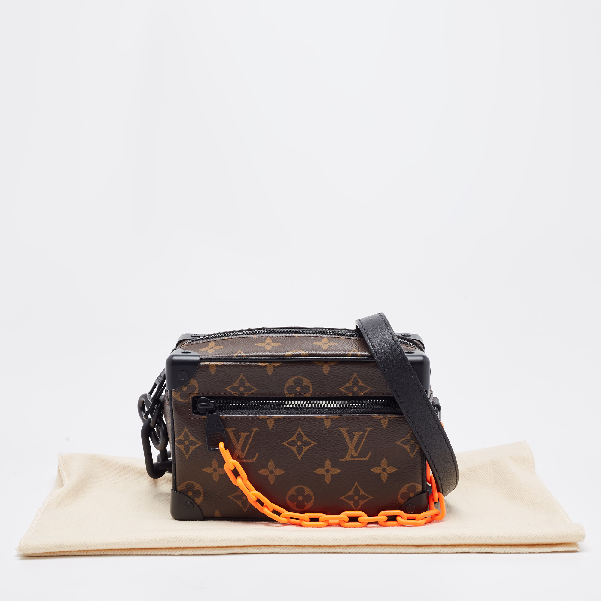 Louis Vuitton Black Monogram Canvas Mini Solar Ray Soft Trunk Bag