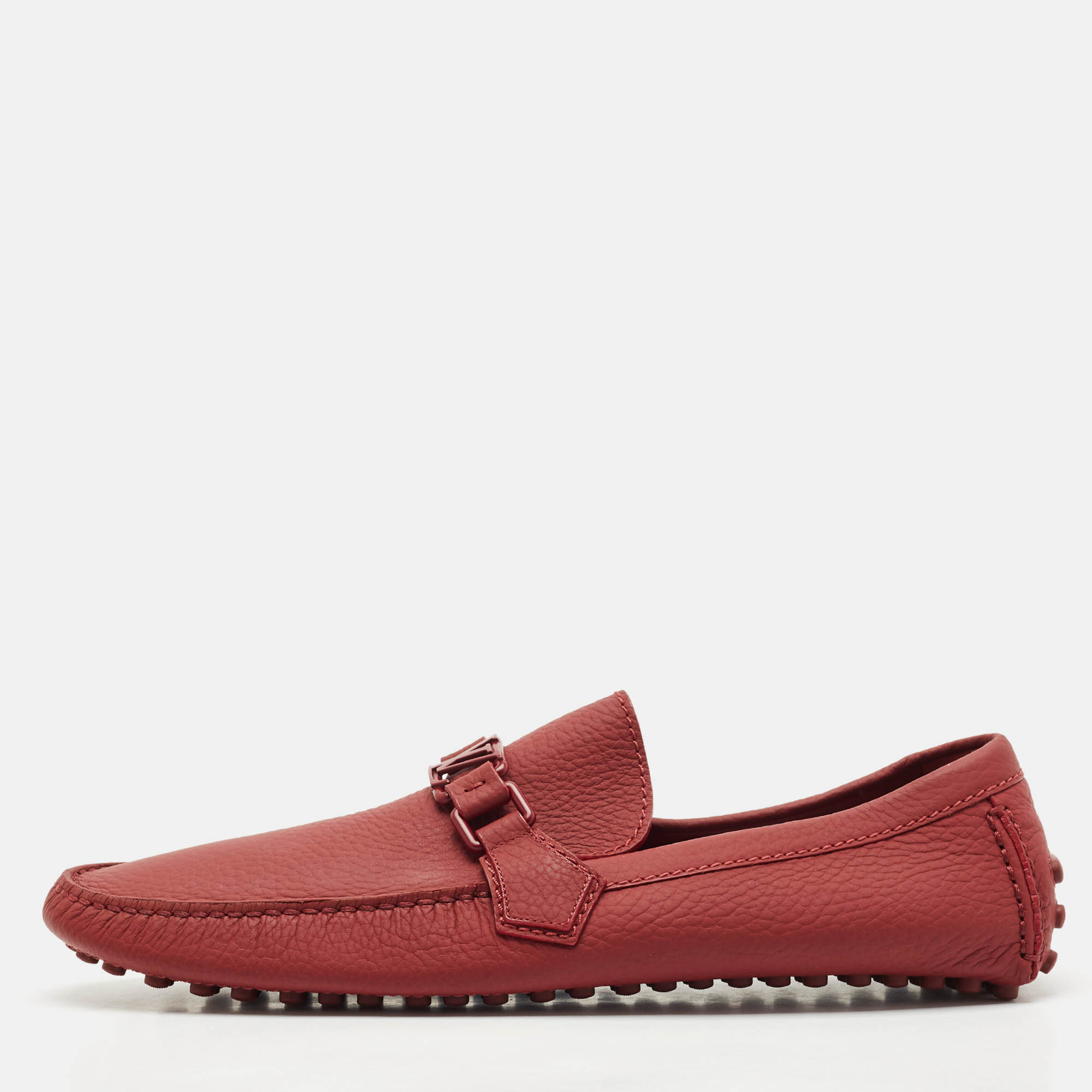 Louis Vuitton Burgundy Leather Hockenheim Slip On Loafers Size 43.5
Louis Vuitton Burgundy Leather Hockenheim Slip On Loafers Size 43.5