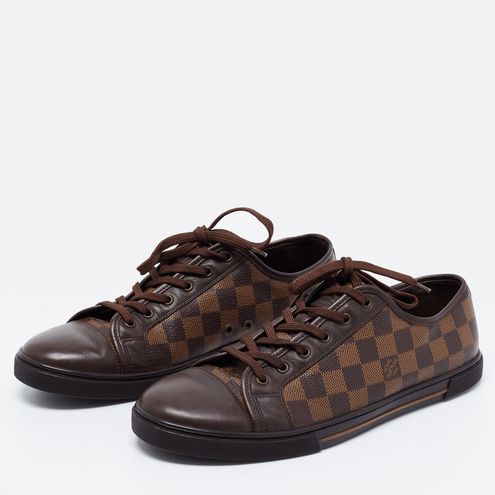 Louis Vuitton Brown Leather and Damier Ebene Canvas Punchy Low Top Sneakers Size
Louis Vuitton Brown Leather and Damier Ebene Canvas Punchy Low Top Sneakers Size