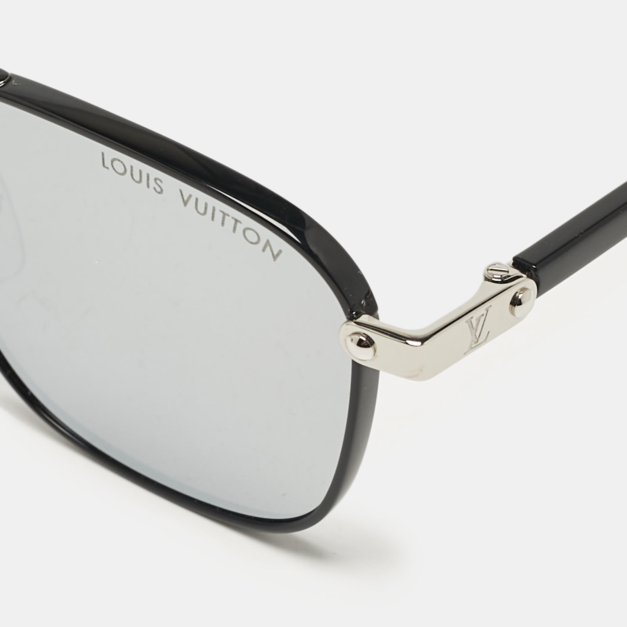 Louis Vuitton Black Mirrored Z2425U LV Signature Square Sunglasses